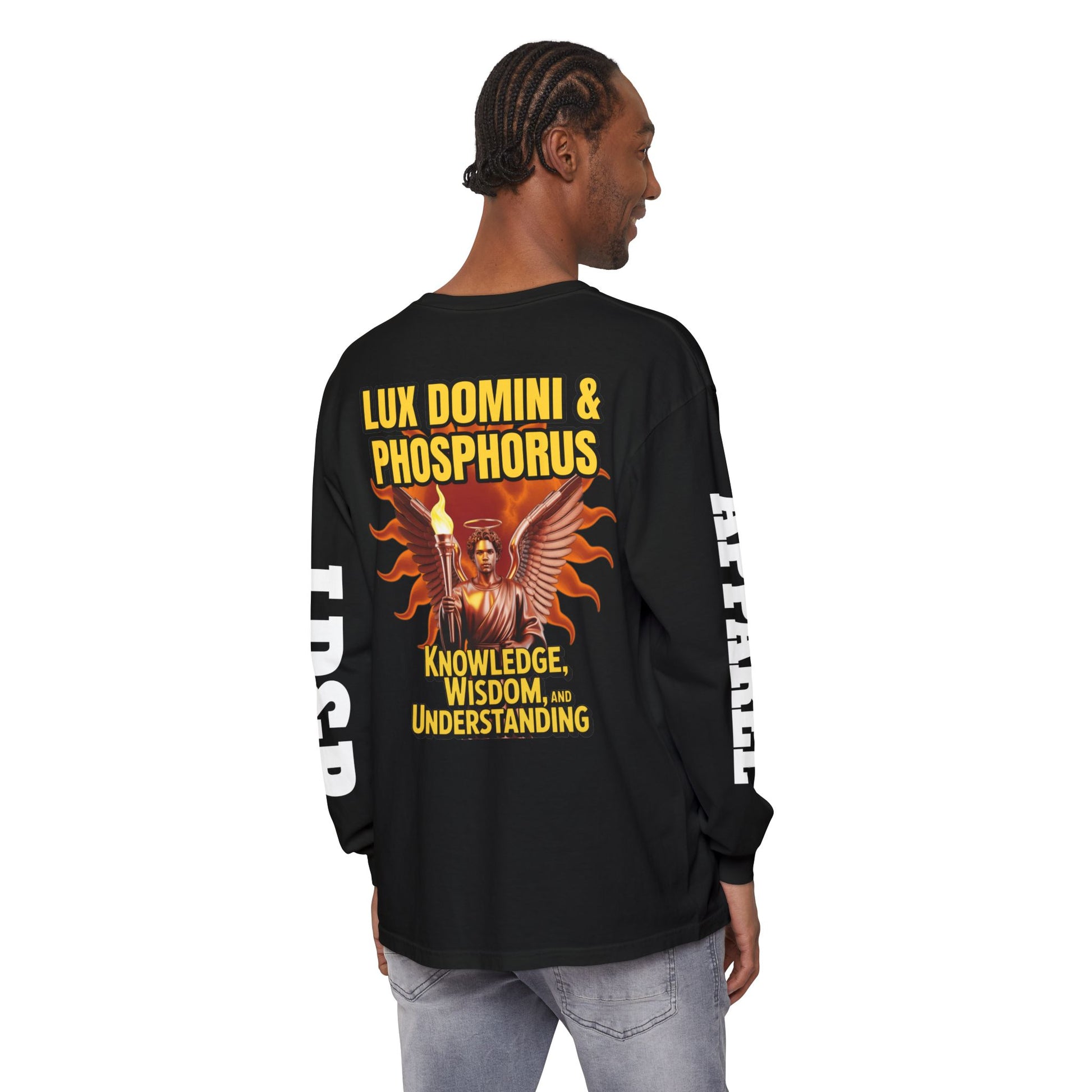 Long Sleeve T-Shirt LD&P Apparel Knowledge Wisdom Understanding Design