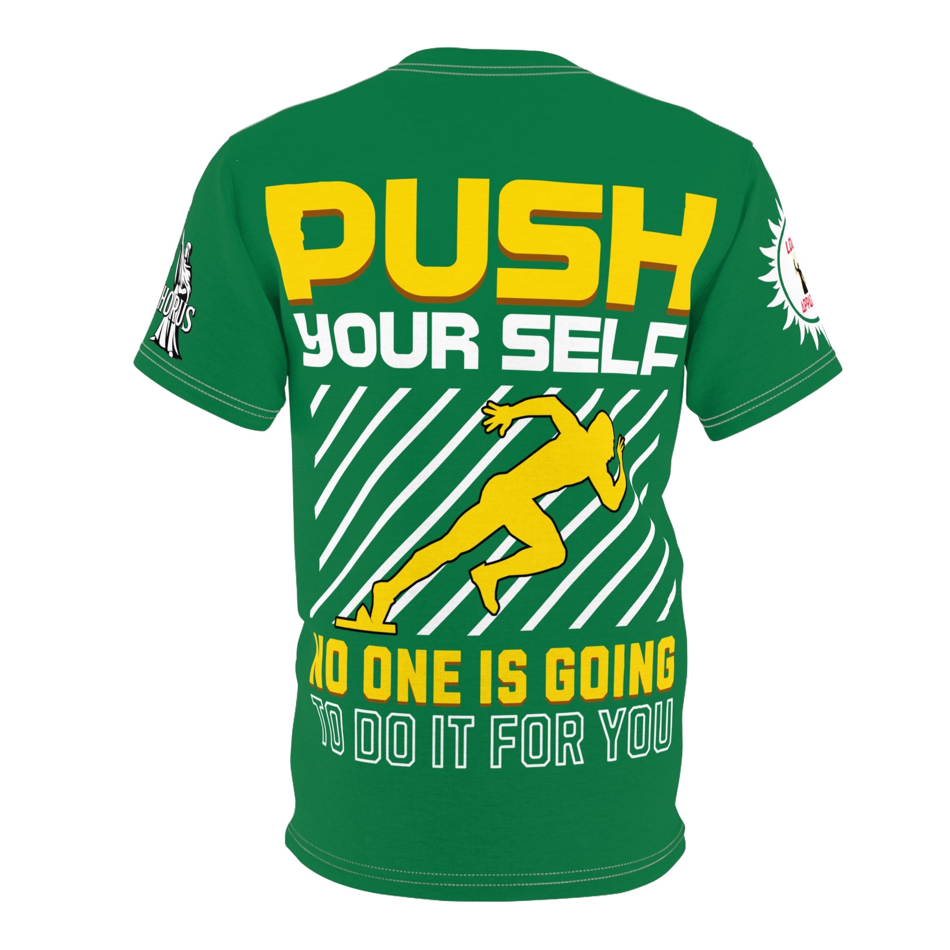 Push Yourself Graphic Tee LD&P APPAREL DESIGN Green