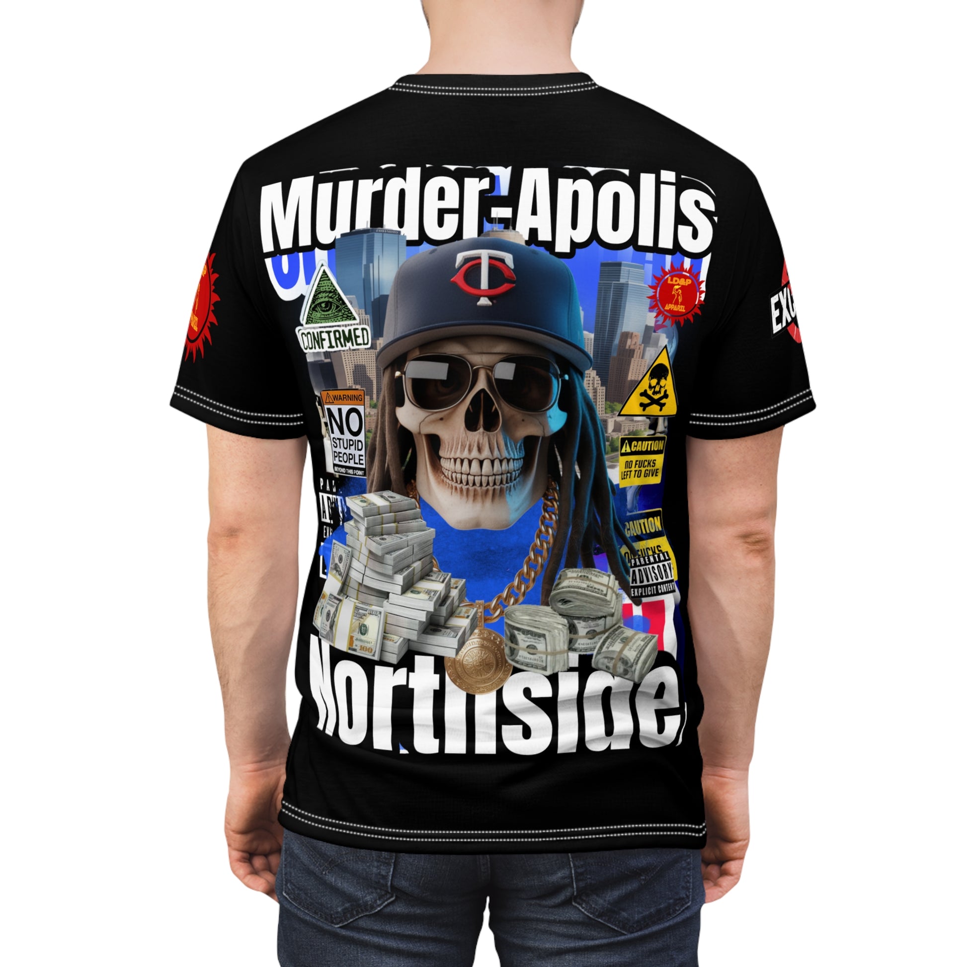 Murder-Apolis Northside LD&P APPAREL GRAPHIC Tee Black