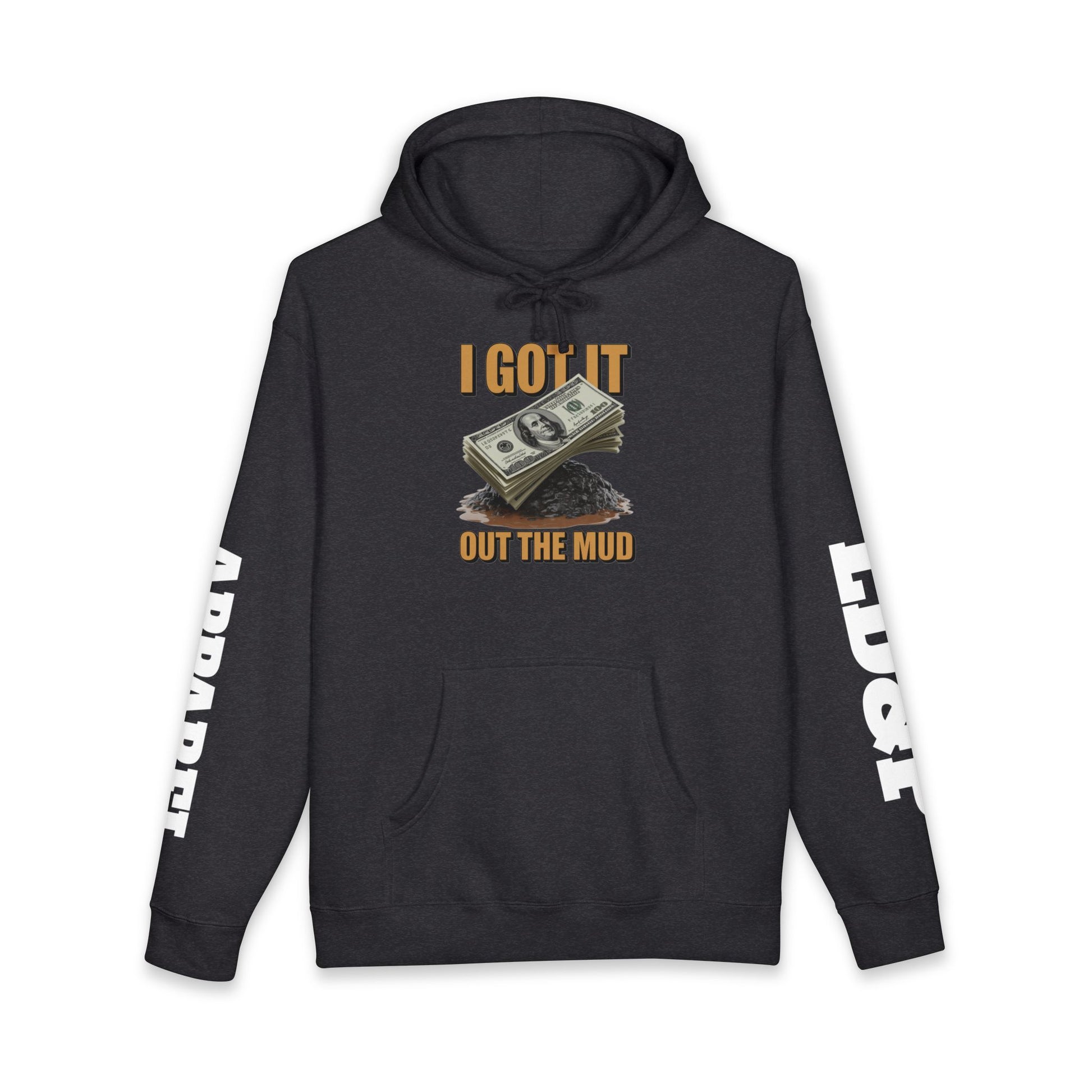 I Got It Out The Mud Hoodie — Money Stack Graphic Hoodie