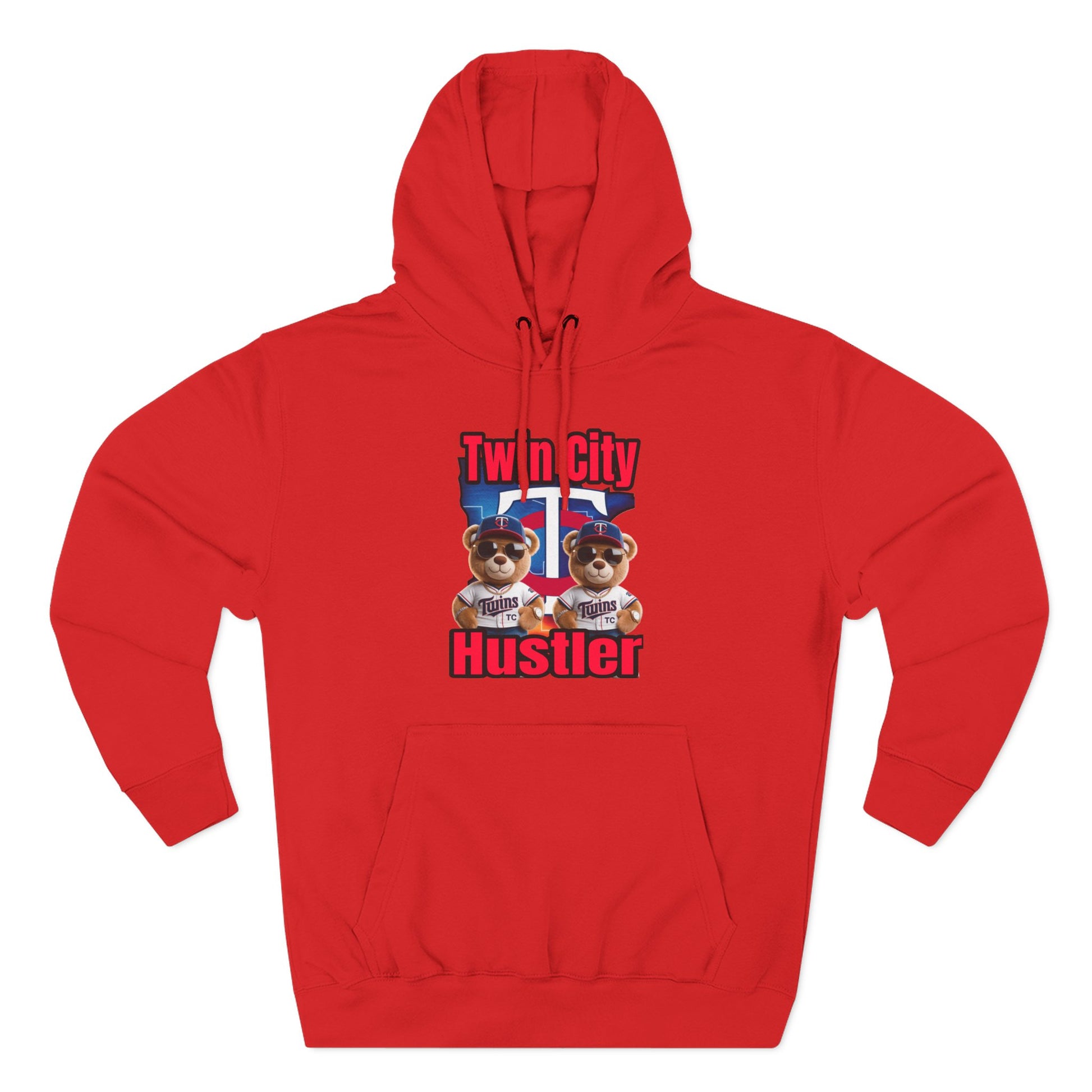 Fleece Hoodie Twin City HUSTLER Design