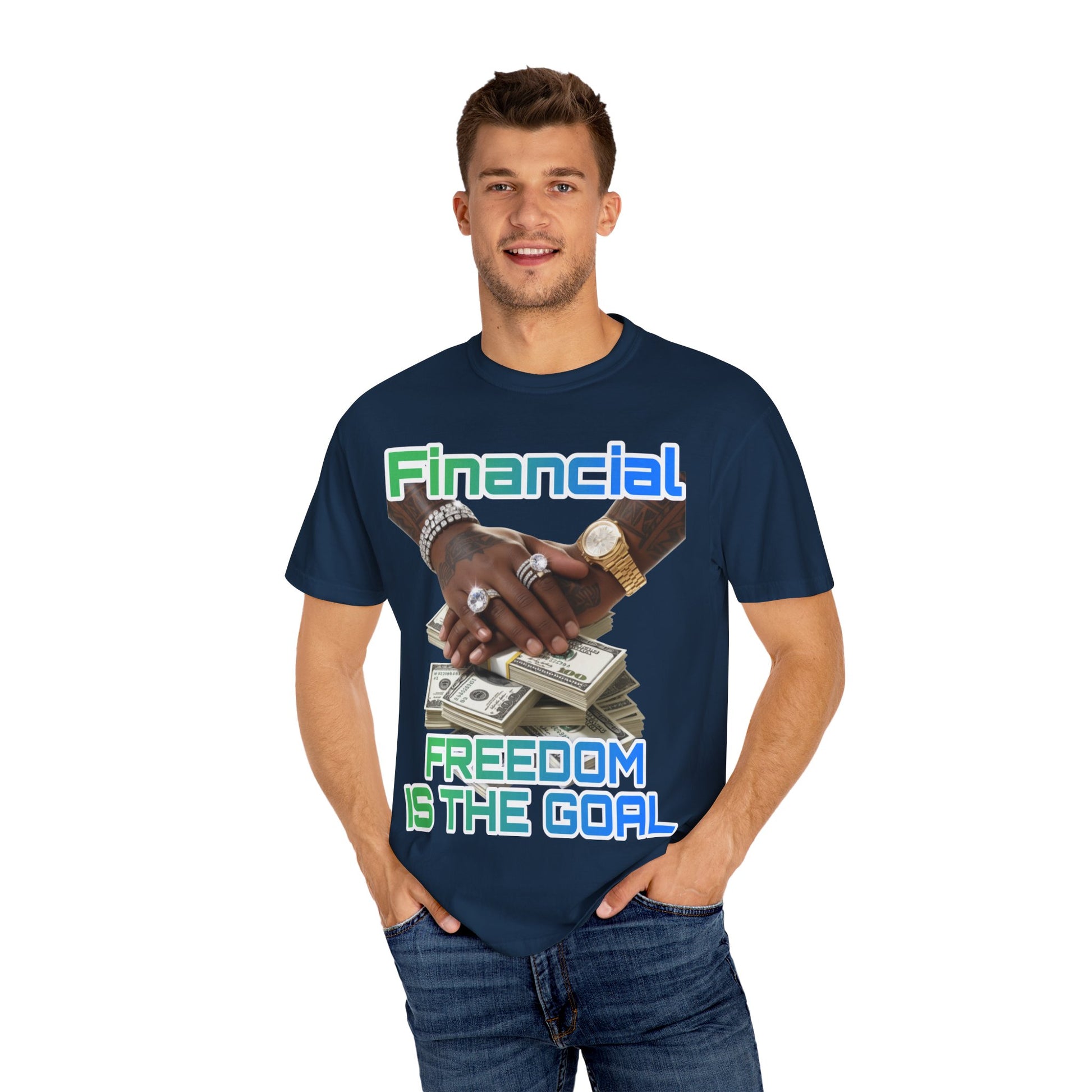 Financial Freedom Unisex T-shirt - 'Financial Freedom is The Goal' Design
