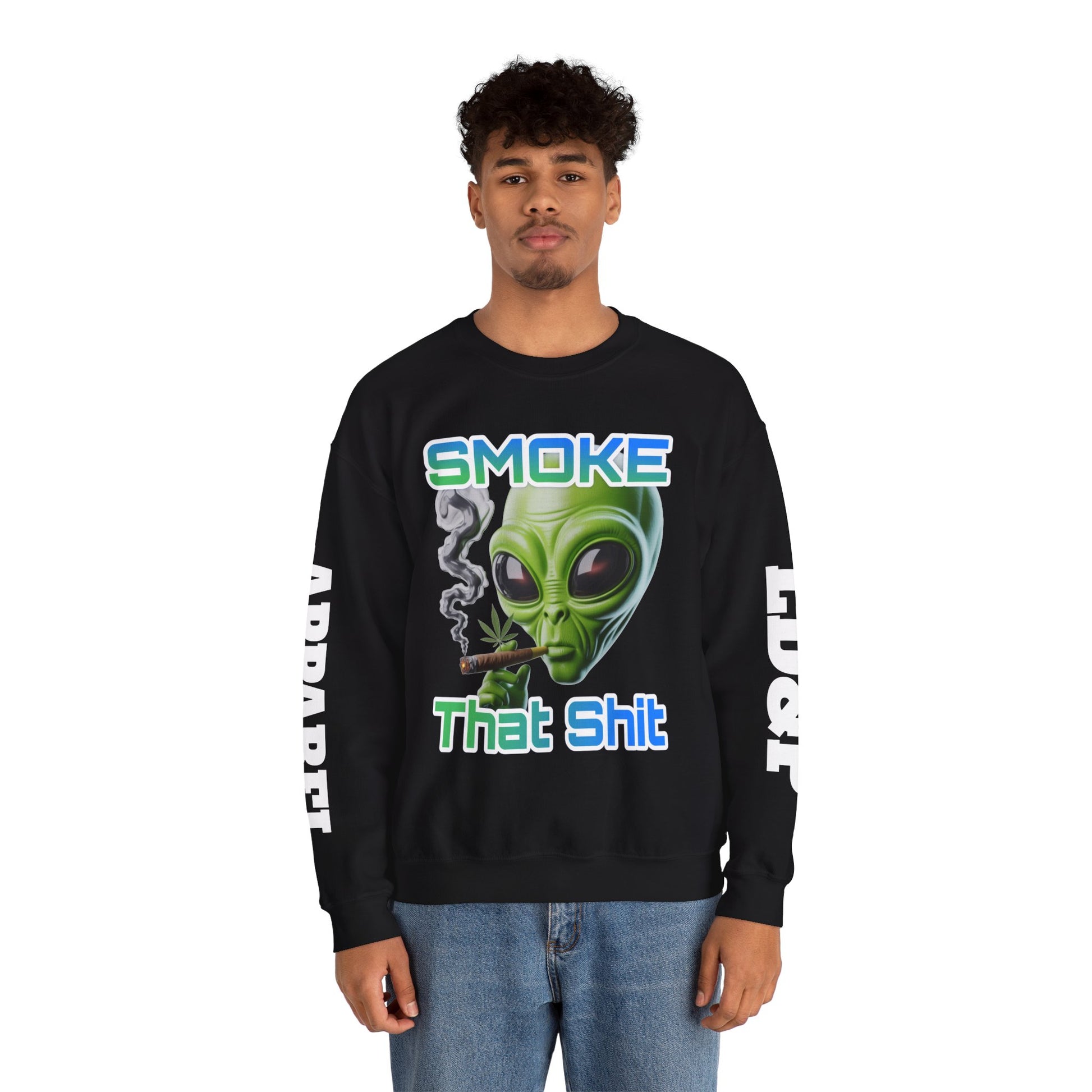 Crewneck Sweatshirt - Smoke That LD&P APPAREL Design