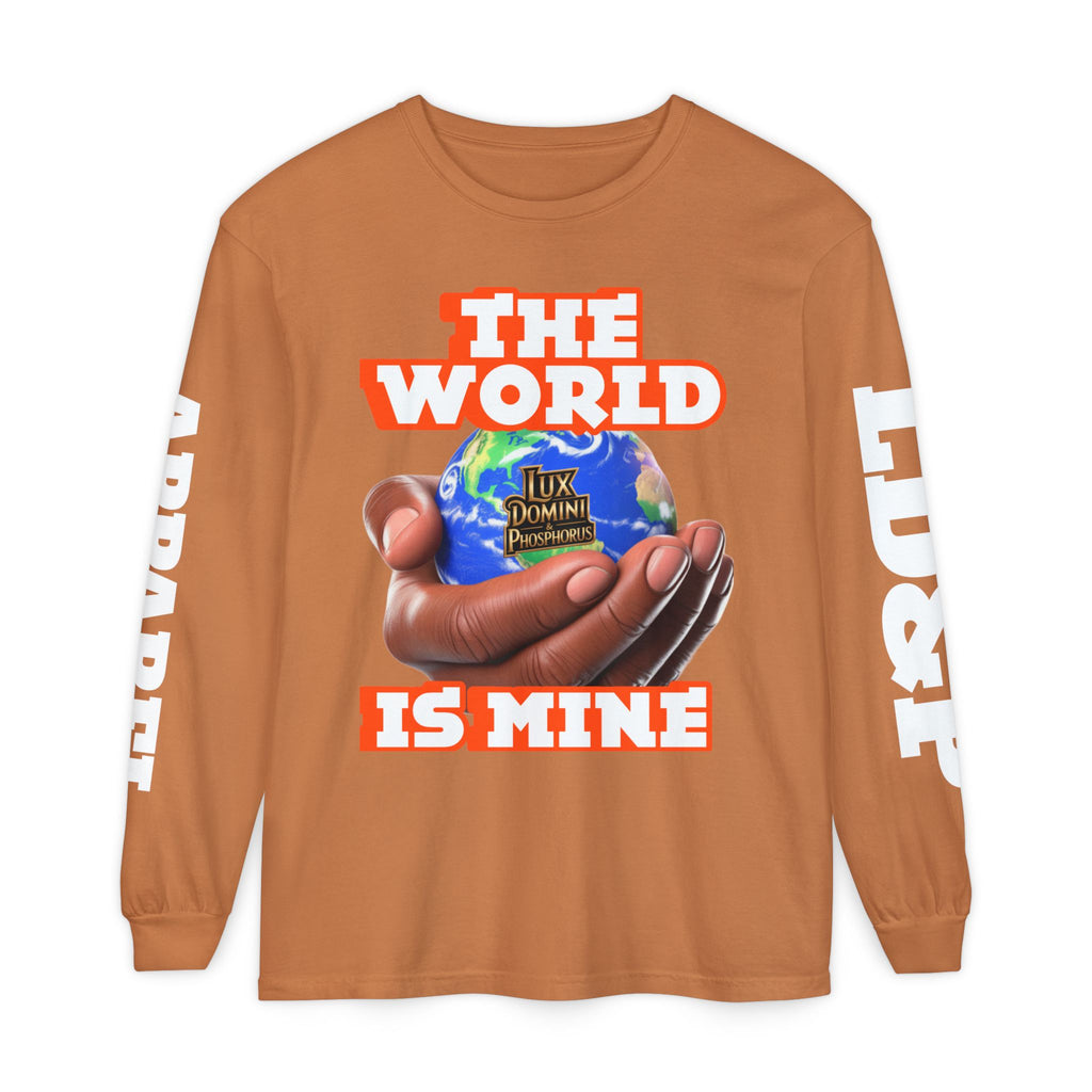 The World Is Mine Design Long Sleeve T-Shirt LD&P APPAREL DESIGN