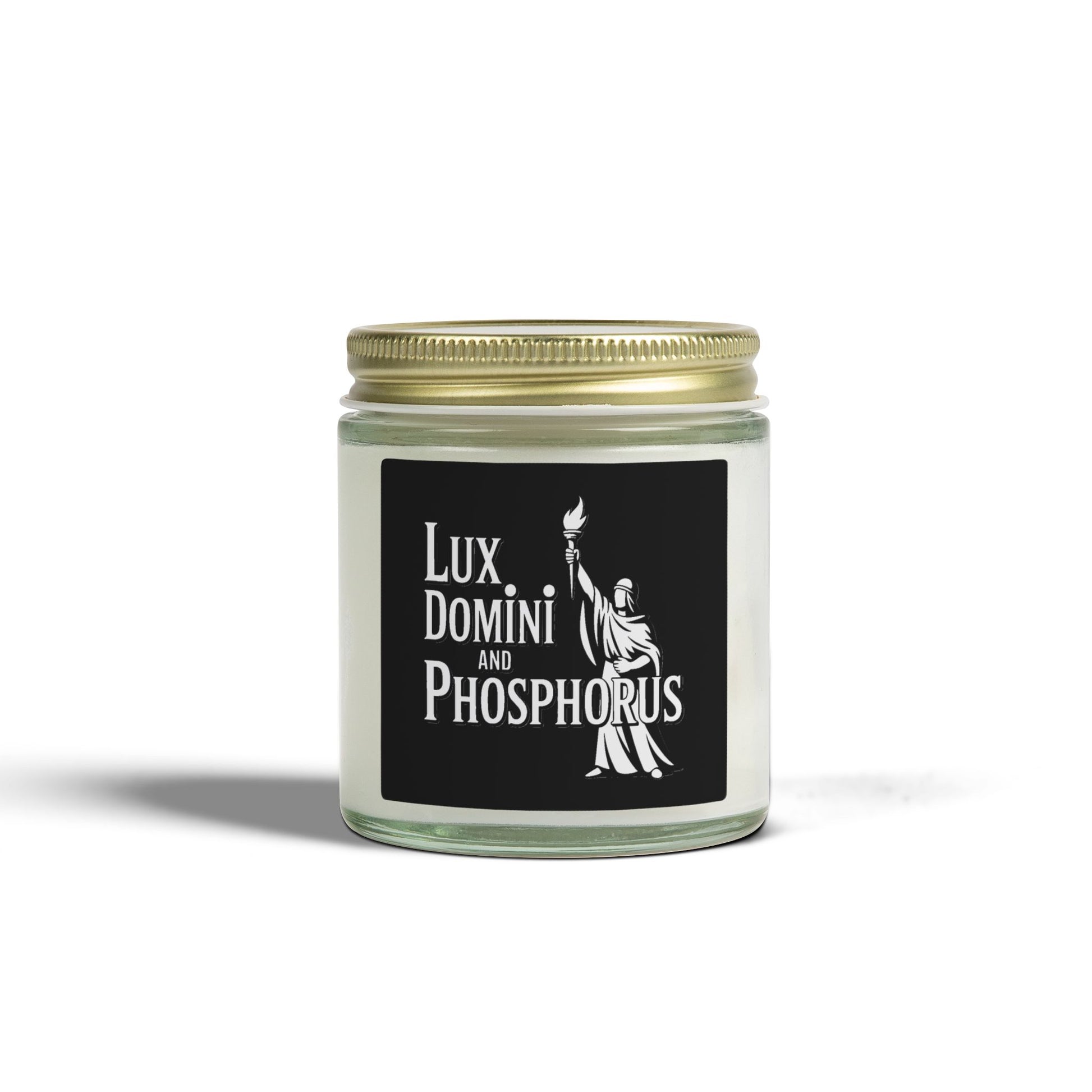 Lux Domini & Phosphorus Coconut Apricot Scented Candle (4oz & 9oz)
