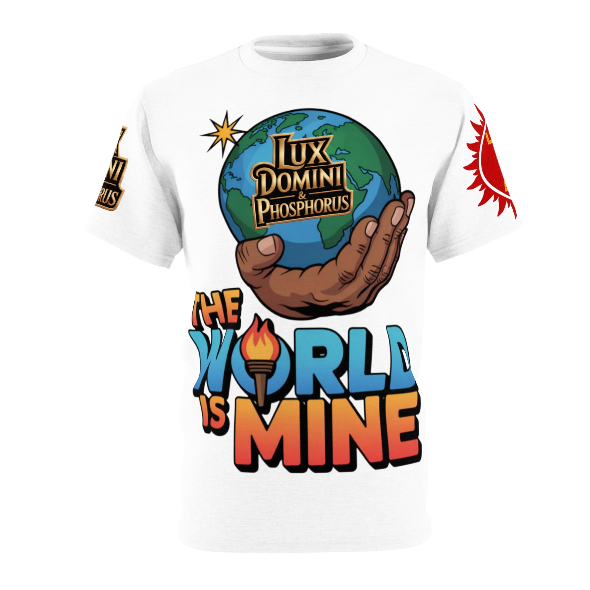 White Unisex Tee - 'The World Is Mine' LD&P Apparel Design