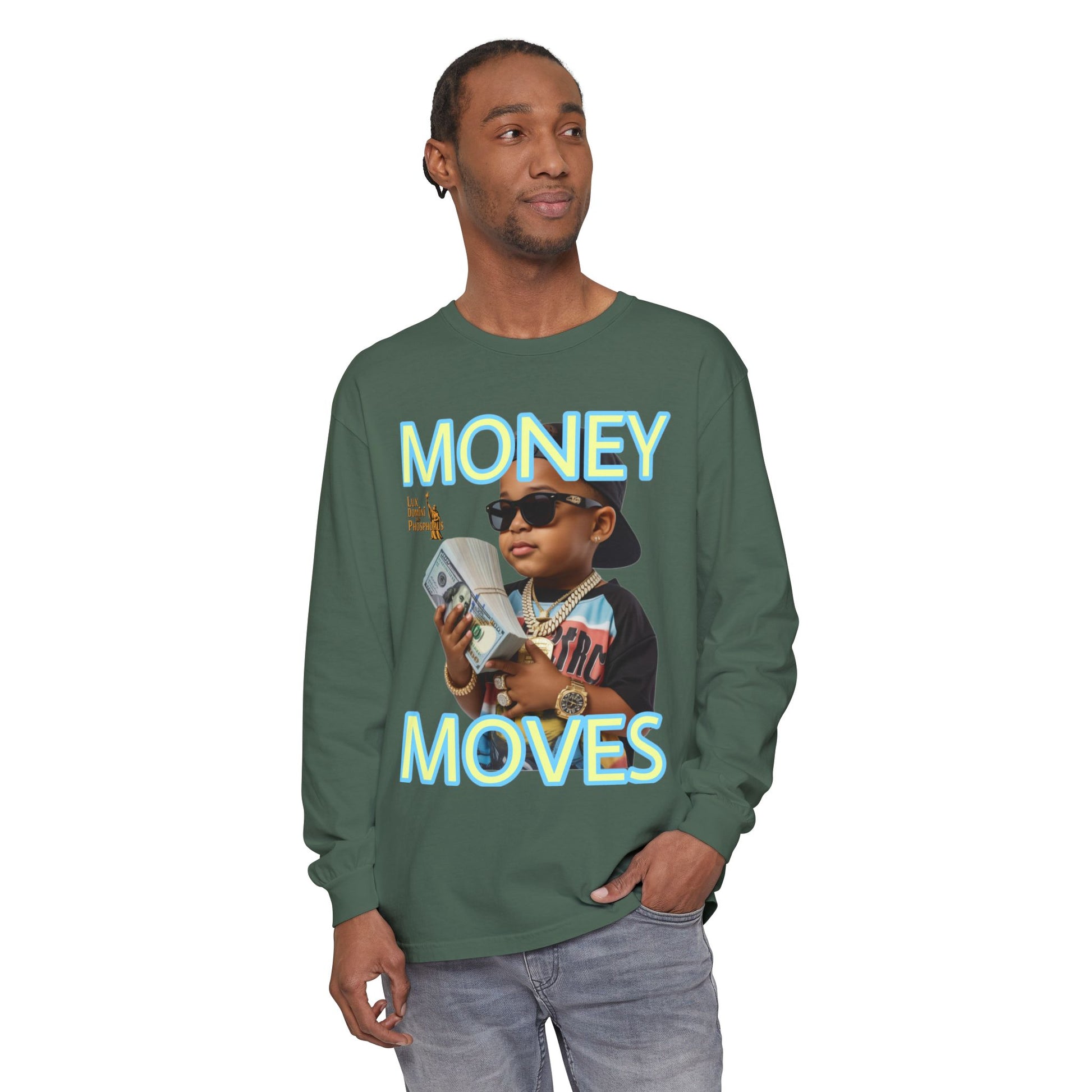 Long Sleeve T-Shirt - Money Moves LD&P APPAREL