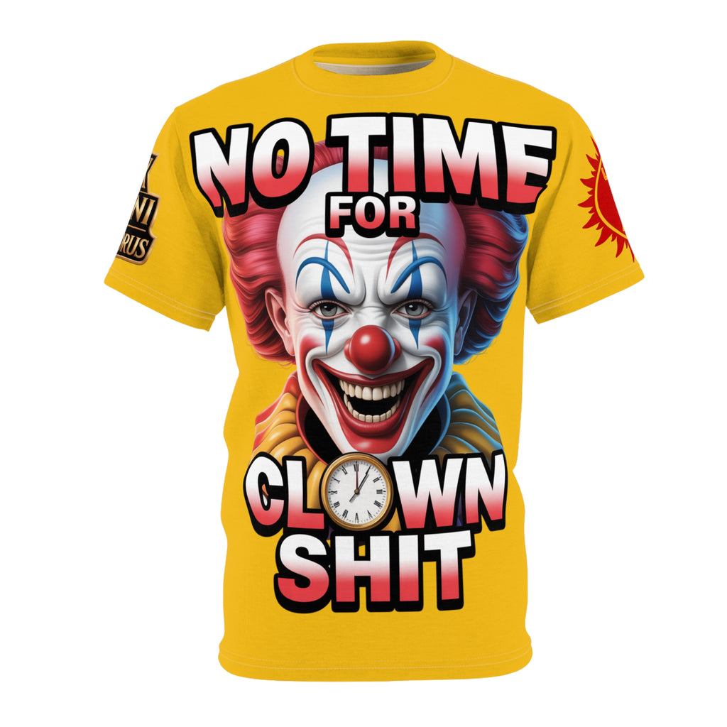 T-Shirt No Time For Clowns Unisex yellow