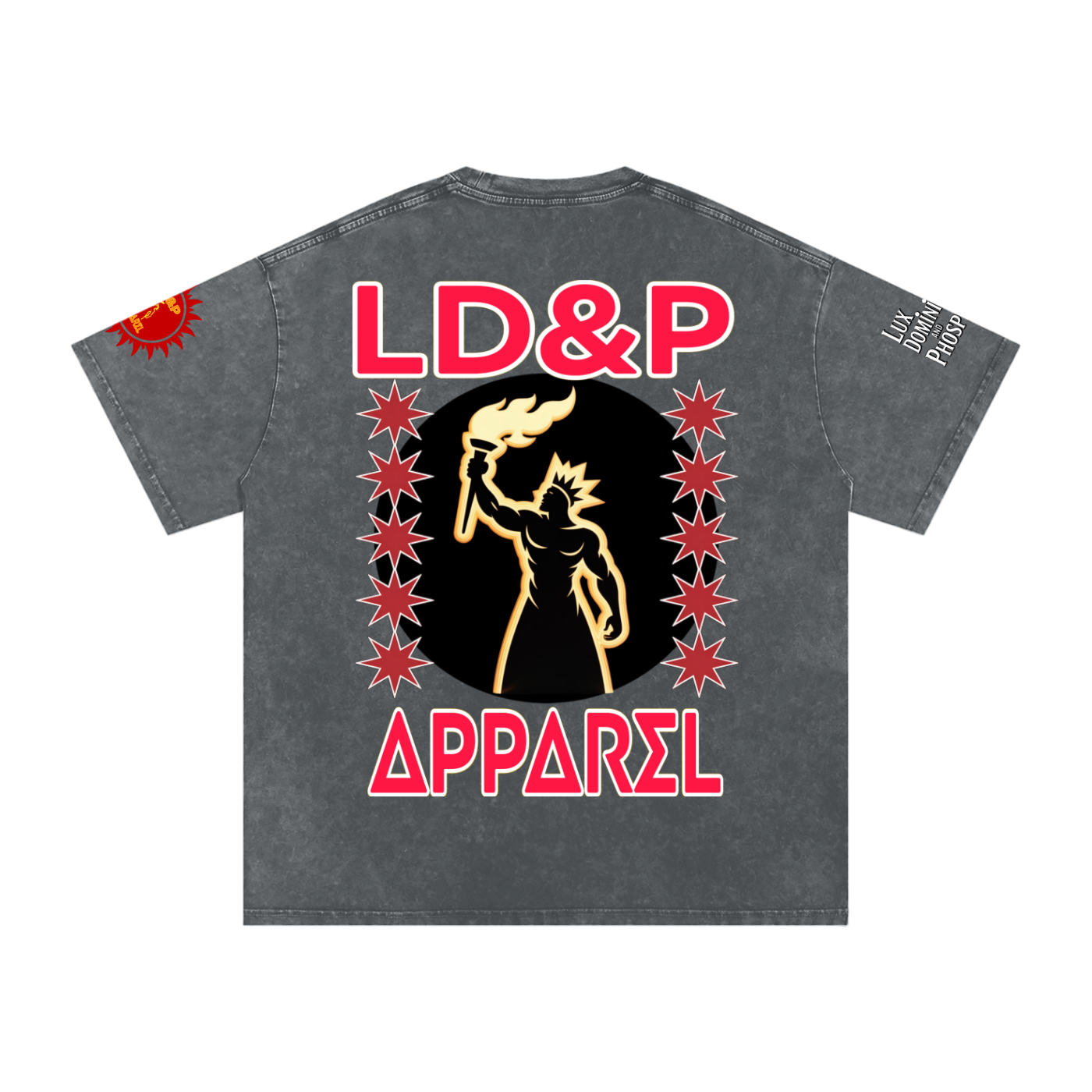 Snow Washed Oversized  LD&P Apparel Cotton T-Shirt