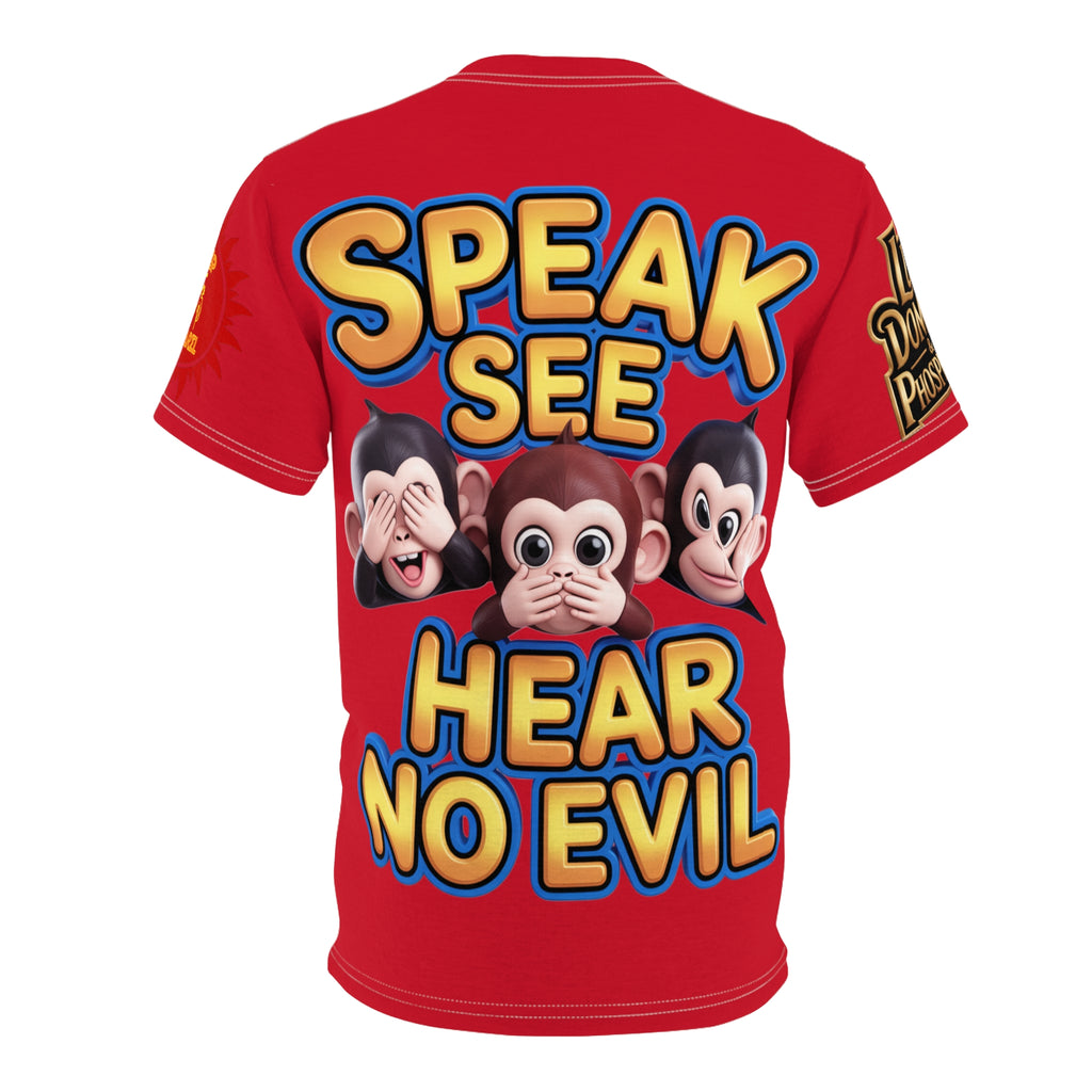 T-Shirt Speak See Hear No Evil Red
