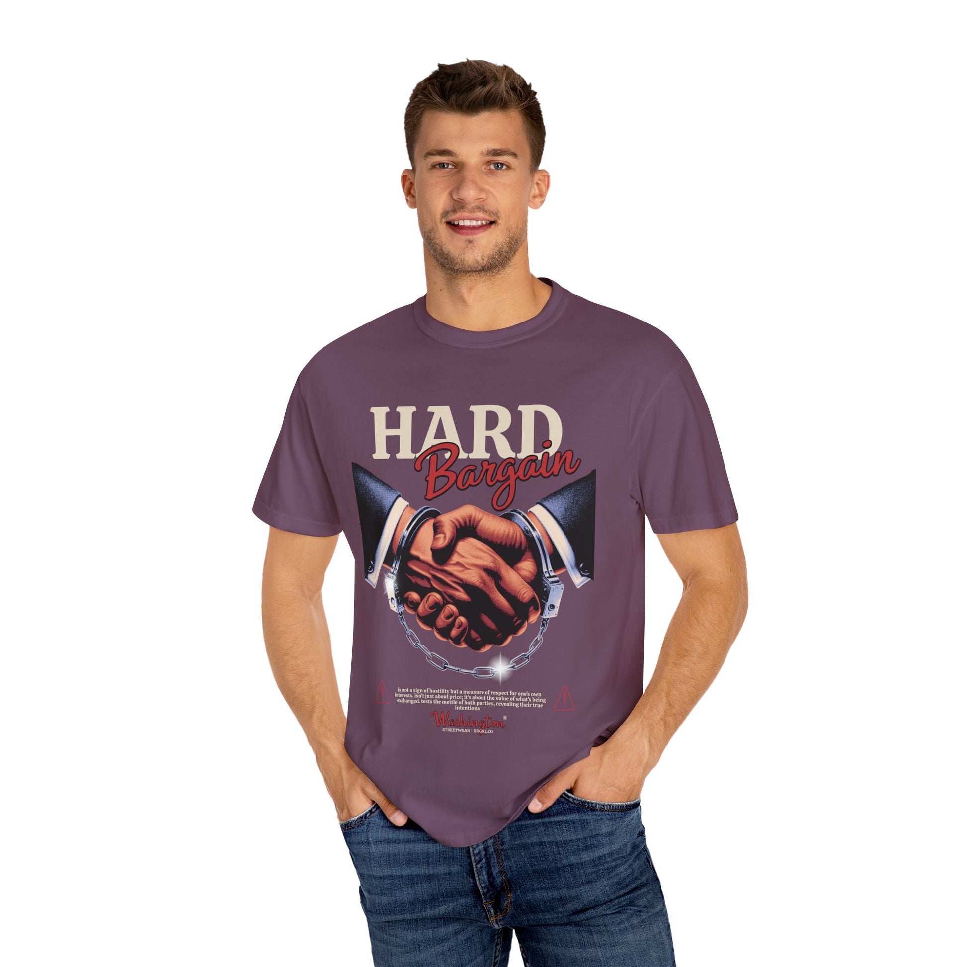 Garment-Dyed T-shirt Hard Bargain Graphic Tee