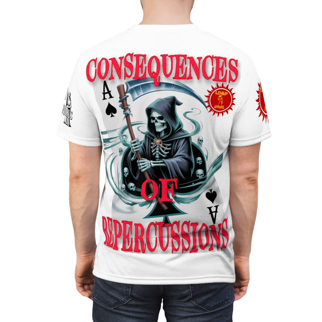 Consequences of Repercussions Graphic Shirt LD&P APPAREL White