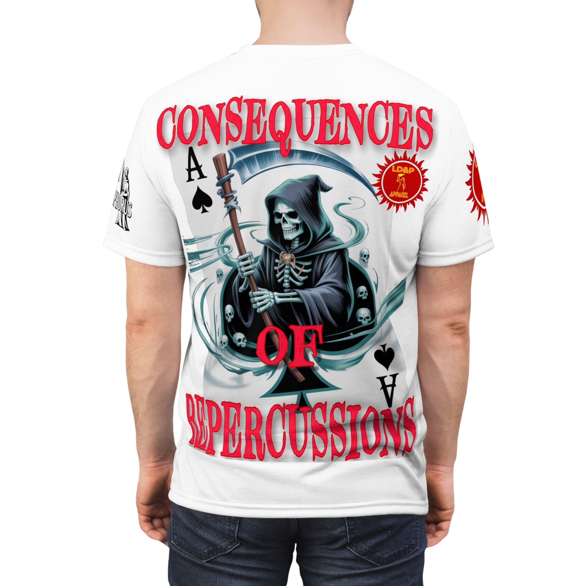 Consequences of Repercussions Graphic Shirt LD&P APPAREL White