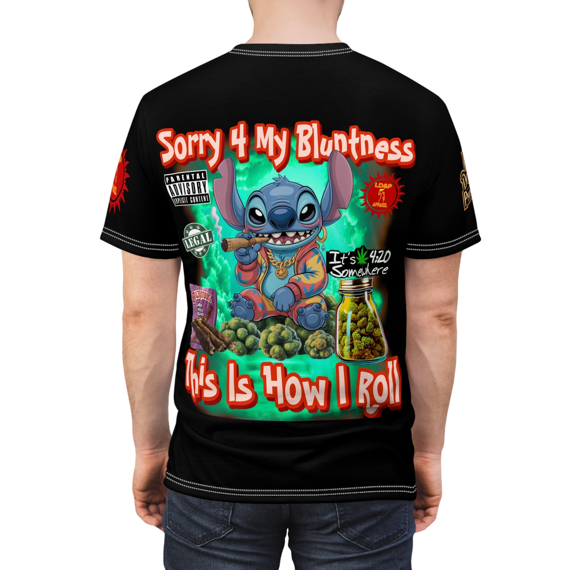 Graphic Tee — "Sorry 4 My Bluntness" Black