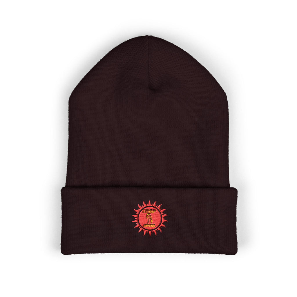 Embroidered Classic Cuffed Beanie - Cozy Winter Accessory LD&P APPAREL DESIGN