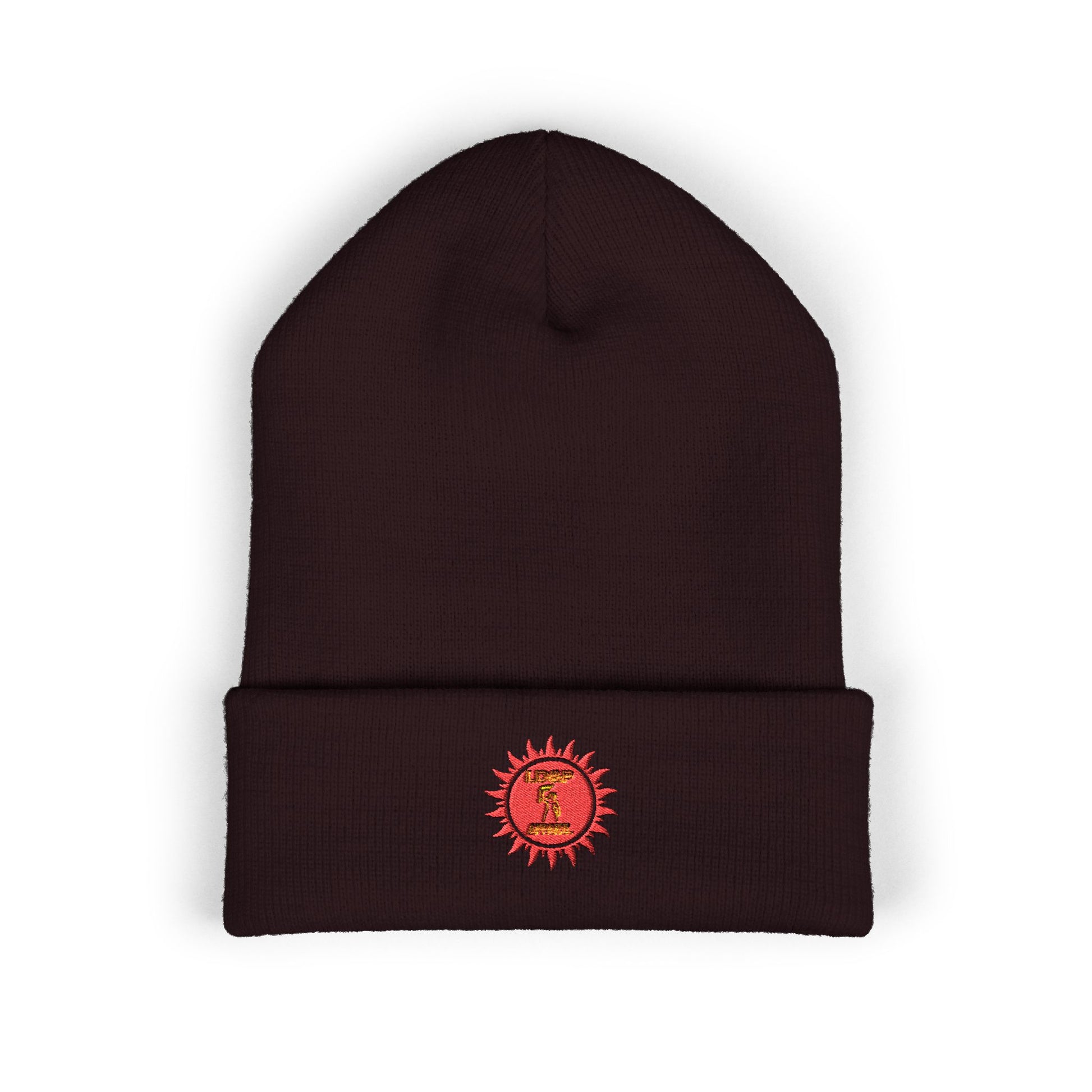 Embroidered Classic Cuffed Beanie - Cozy Winter Accessory LD&P APPAREL DESIGN