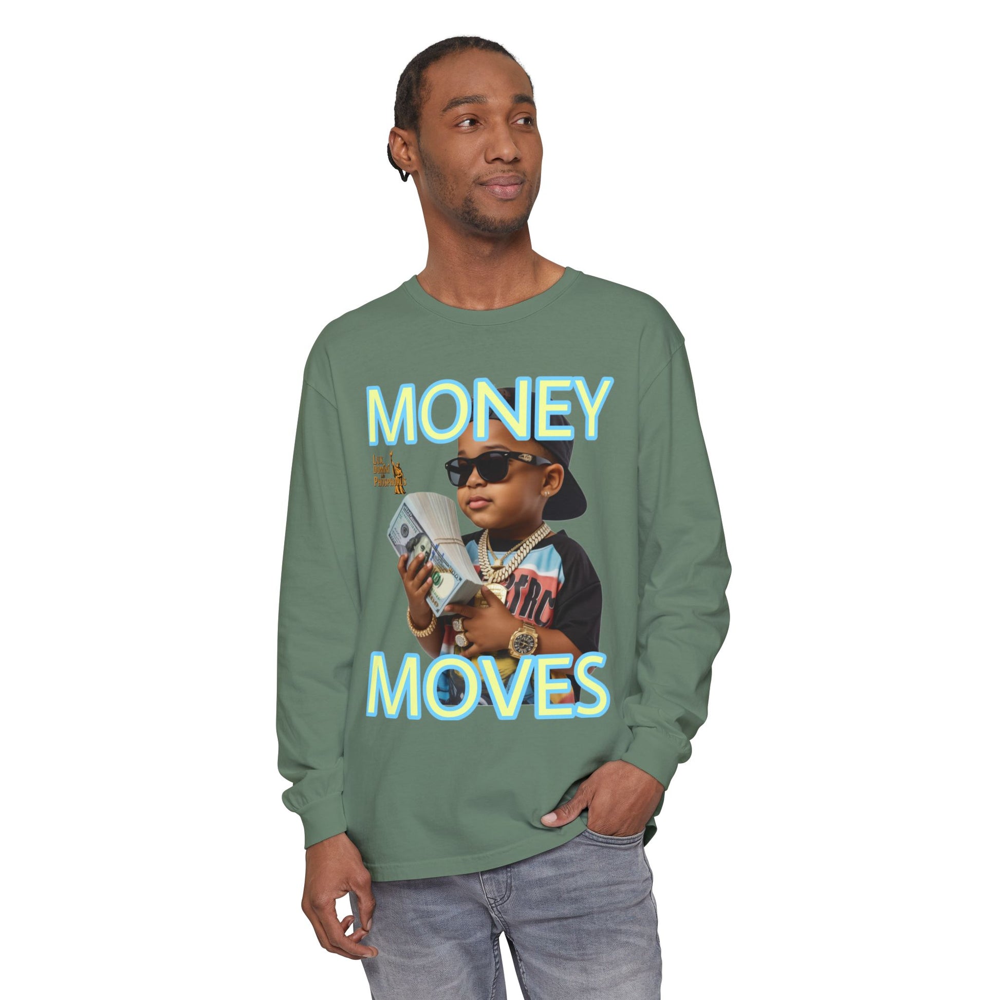 Long Sleeve T-Shirt - Money Moves LD&P APPAREL