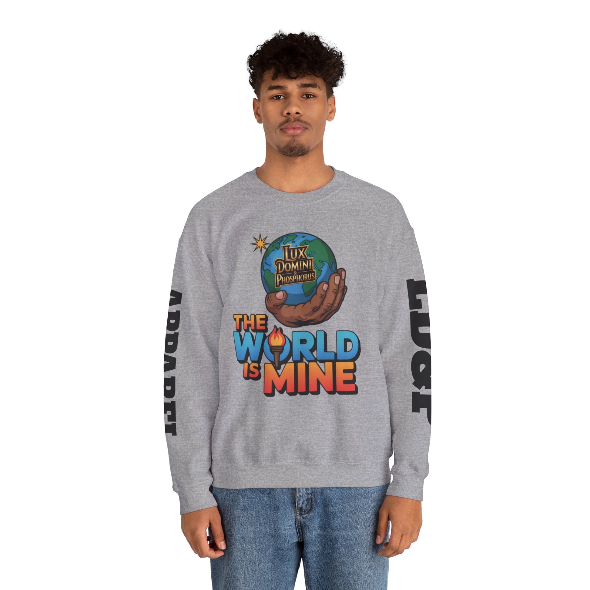 Graphic Sweatshirt - The World Is Mine LD&P APPAREL Design