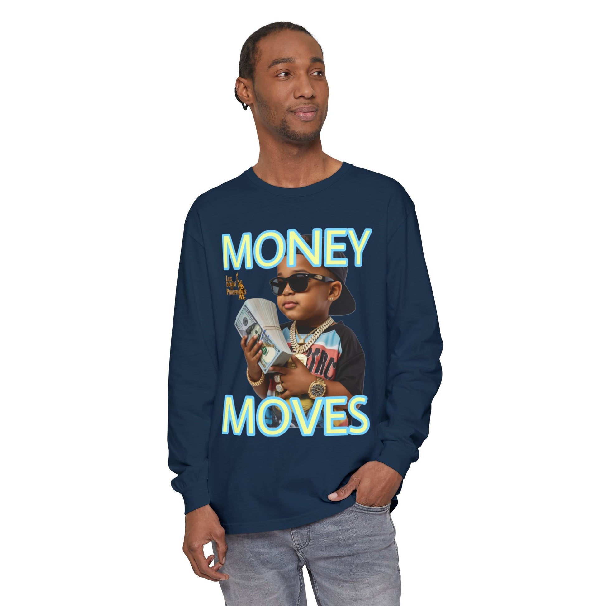 Long Sleeve T-Shirt - Money Moves LD&P APPAREL