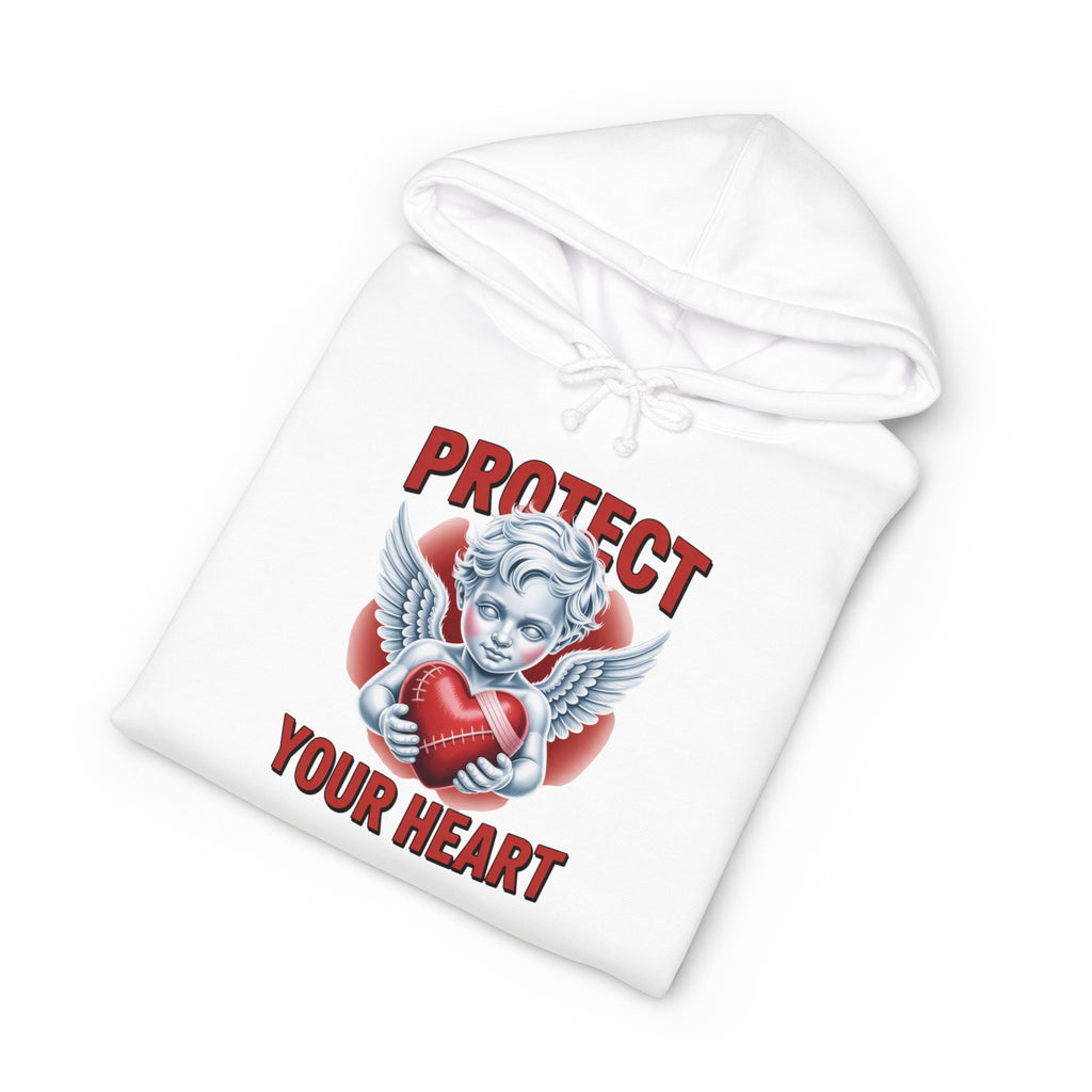 Hooded Sweatshirt - 'protect your heart' Bold Graphic Design