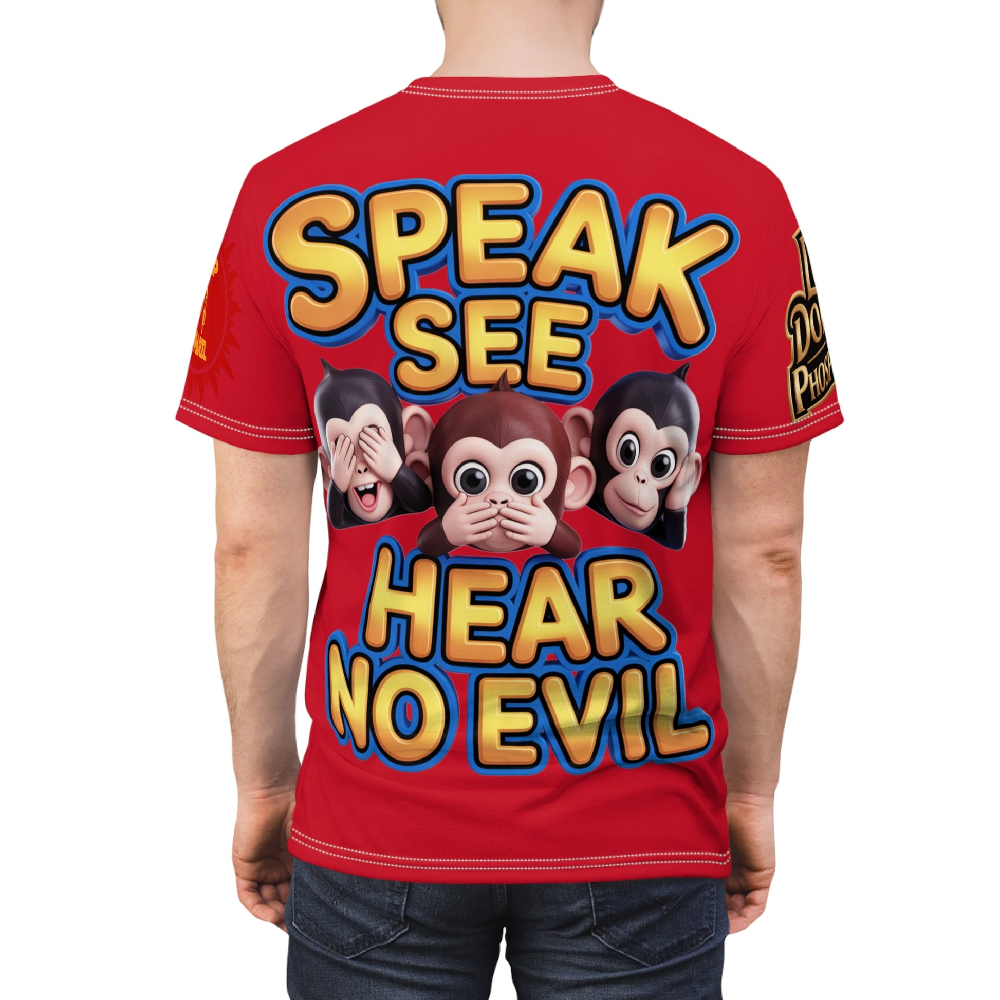 T-Shirt Speak See Hear No Evil Red