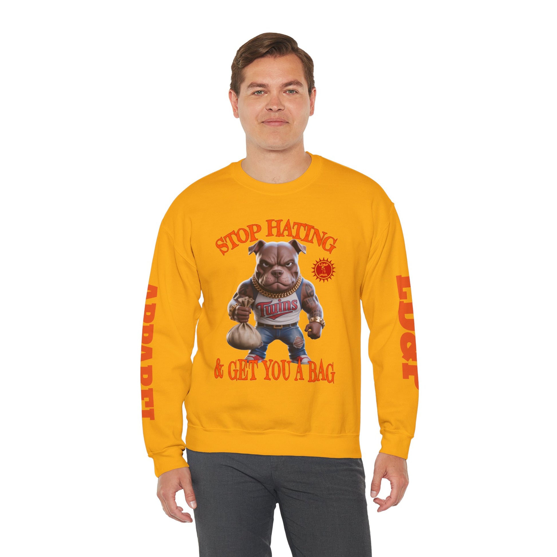 Unisex Sweatshirt Stop Hating LD&P Apparel Design