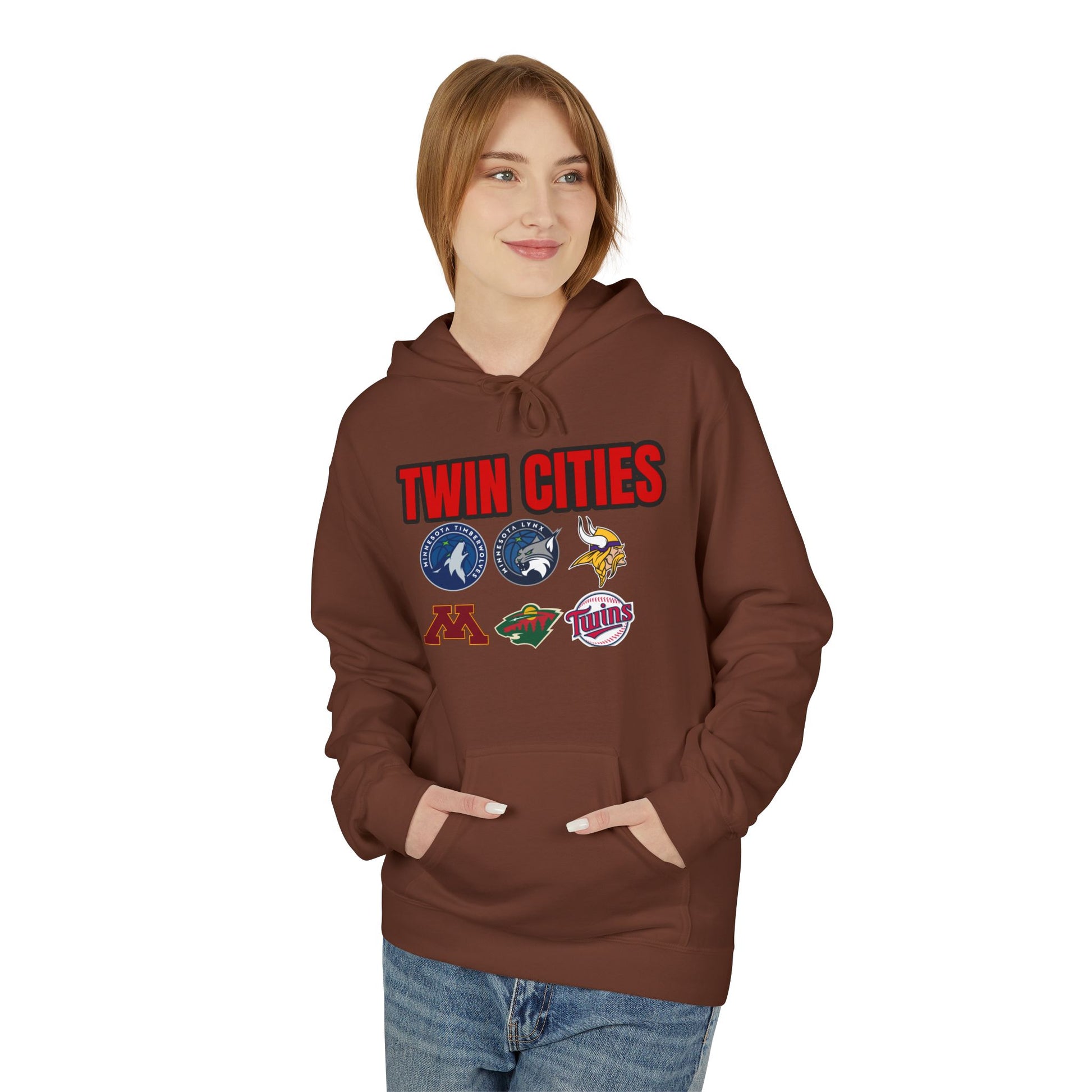 Fleece Hoodie Twin Cities Minneapolis St Paul Design