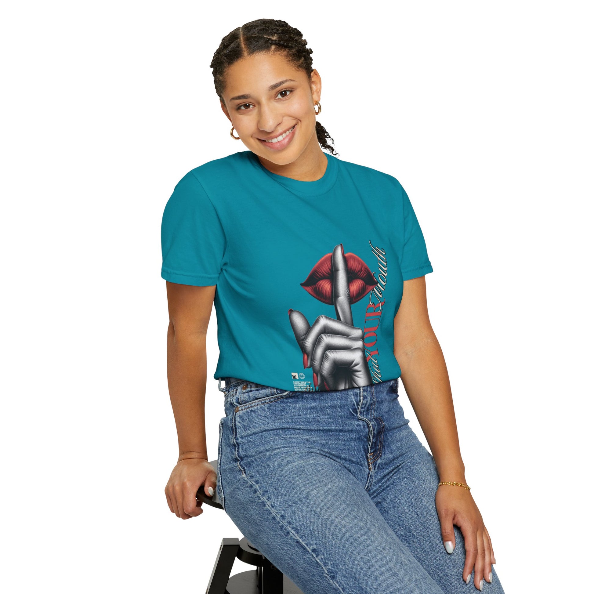 Dyed T-shirt - Big Moma Print
