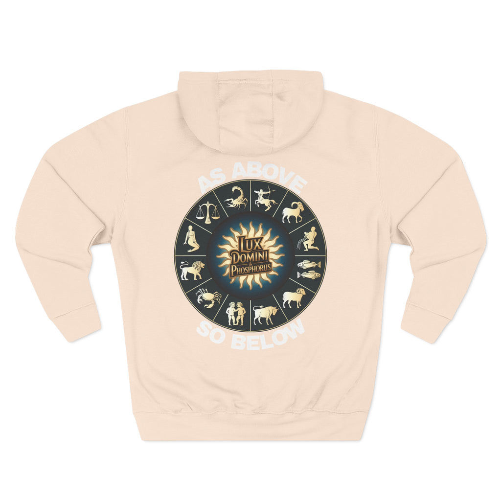Fleece Hoodie - Lux Domini and Phosphorus Design - Above So Below