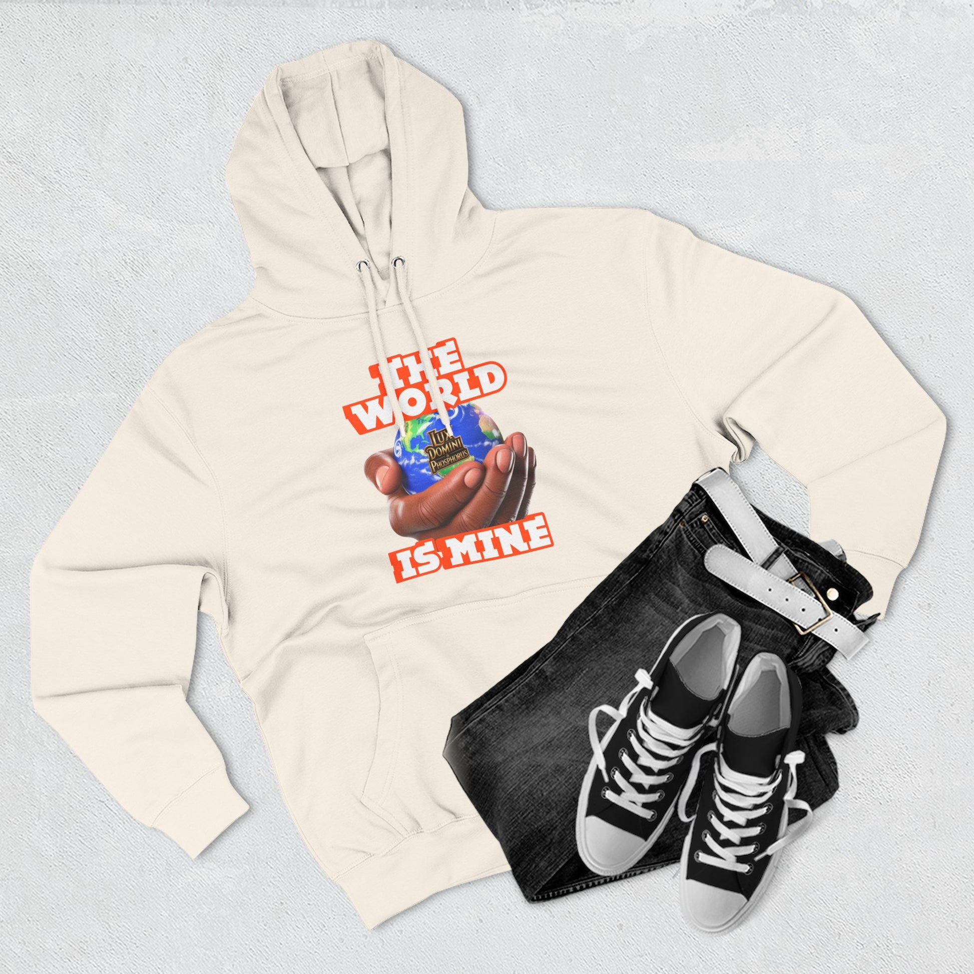 Hoodie - Lux Domini and Phosphorus The World Is Mine Design