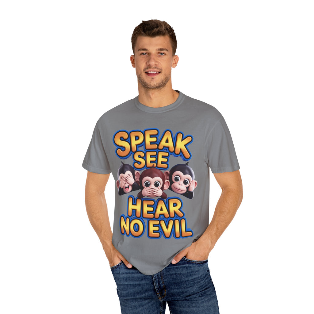 Graphic T-Shirt Speak See Hear No Evil
