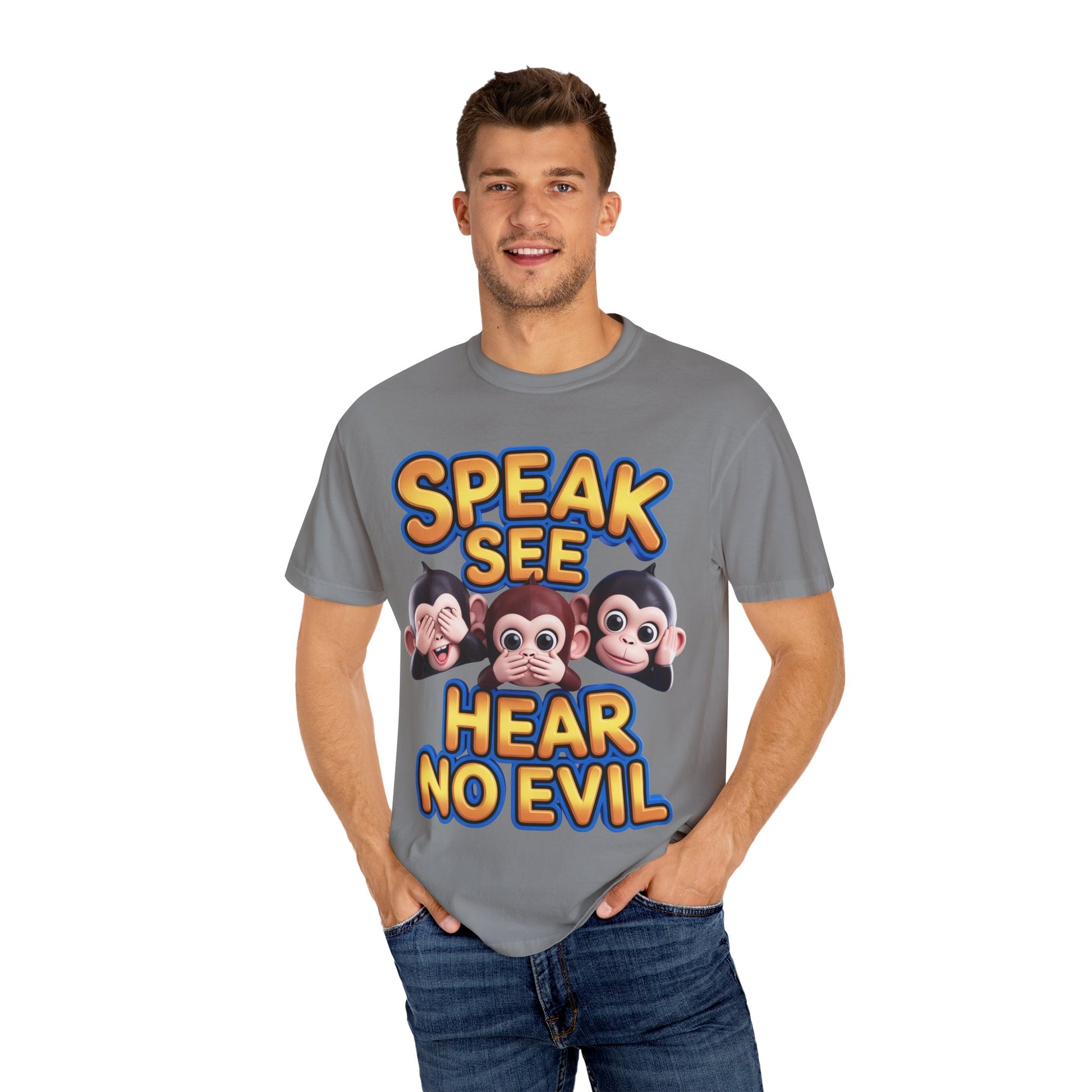 Graphic T-Shirt Speak See Hear No Evil