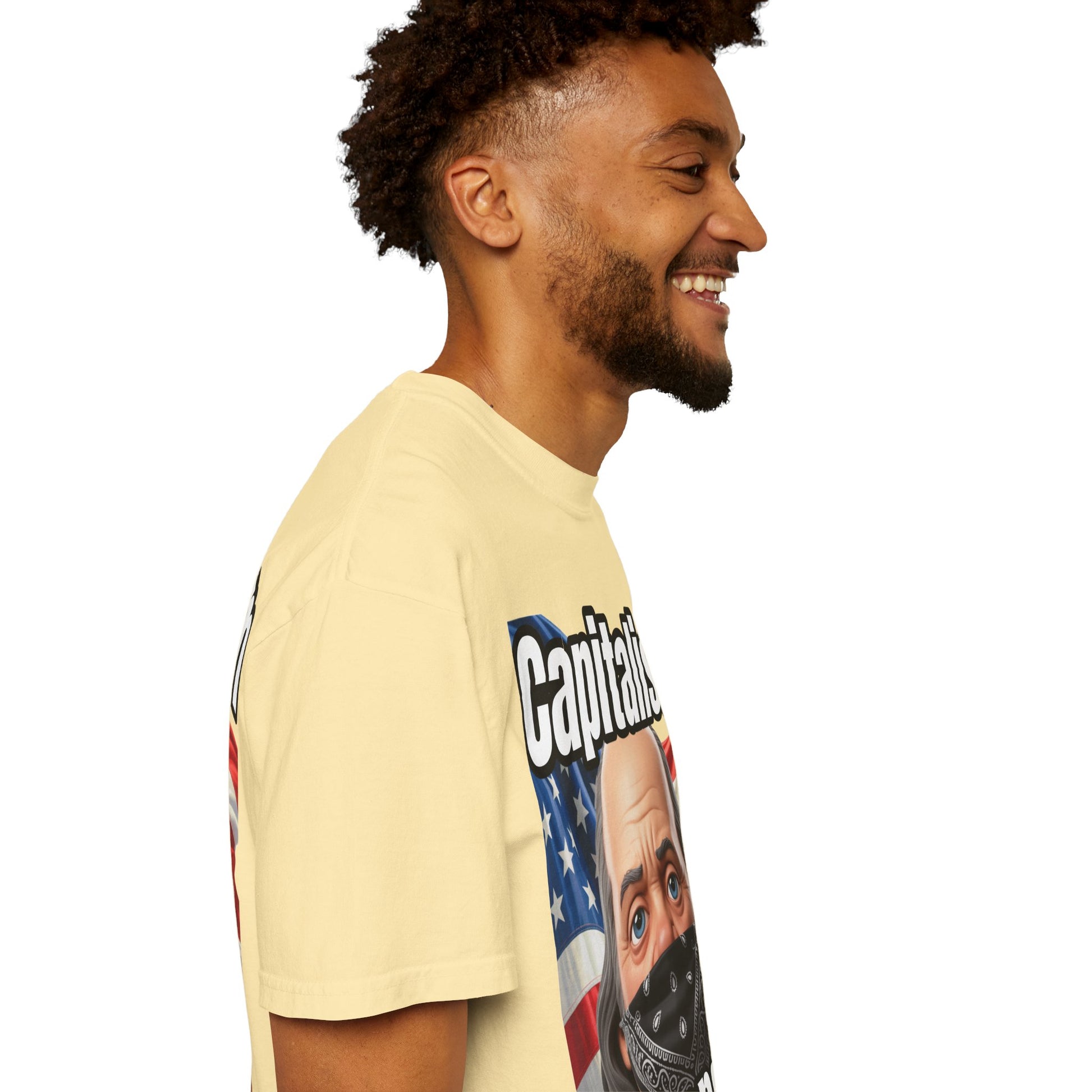 Garment-Dyed T-shirt capitalism is Gangsta