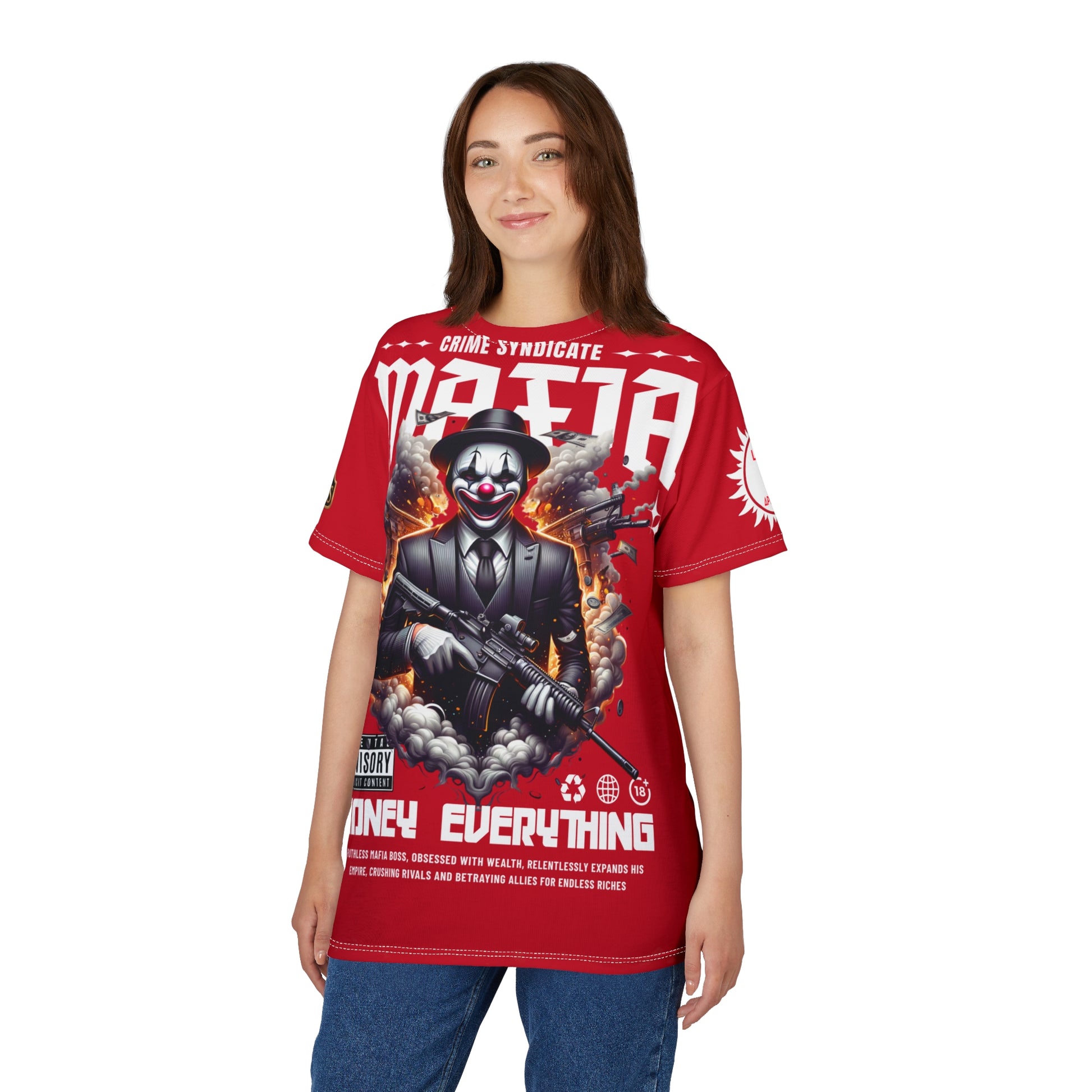 Copy of Mafia Crime Syndicate LD&P APPAREL Graphic Tee RED