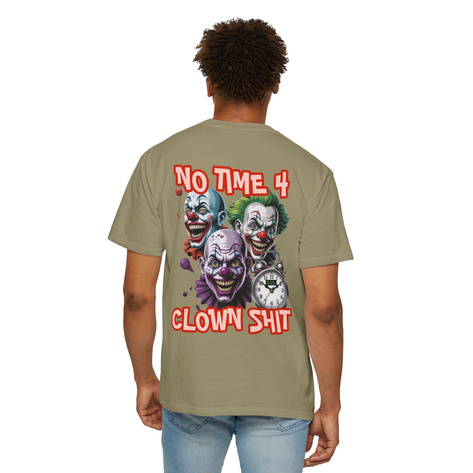 Garment-Dyed T-shirt - Born Hustler Design