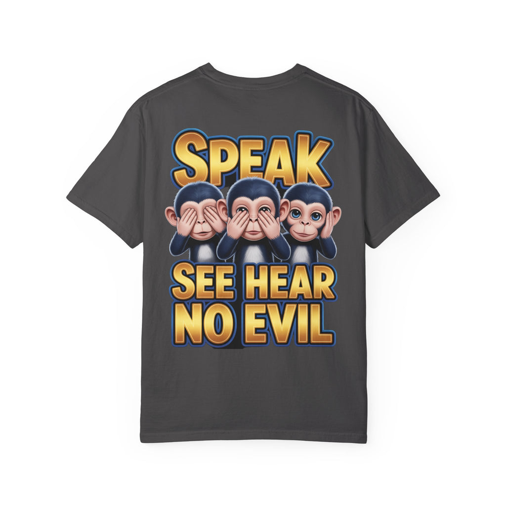 Graphic T-Shirt Speak See Hear No Evil design #2