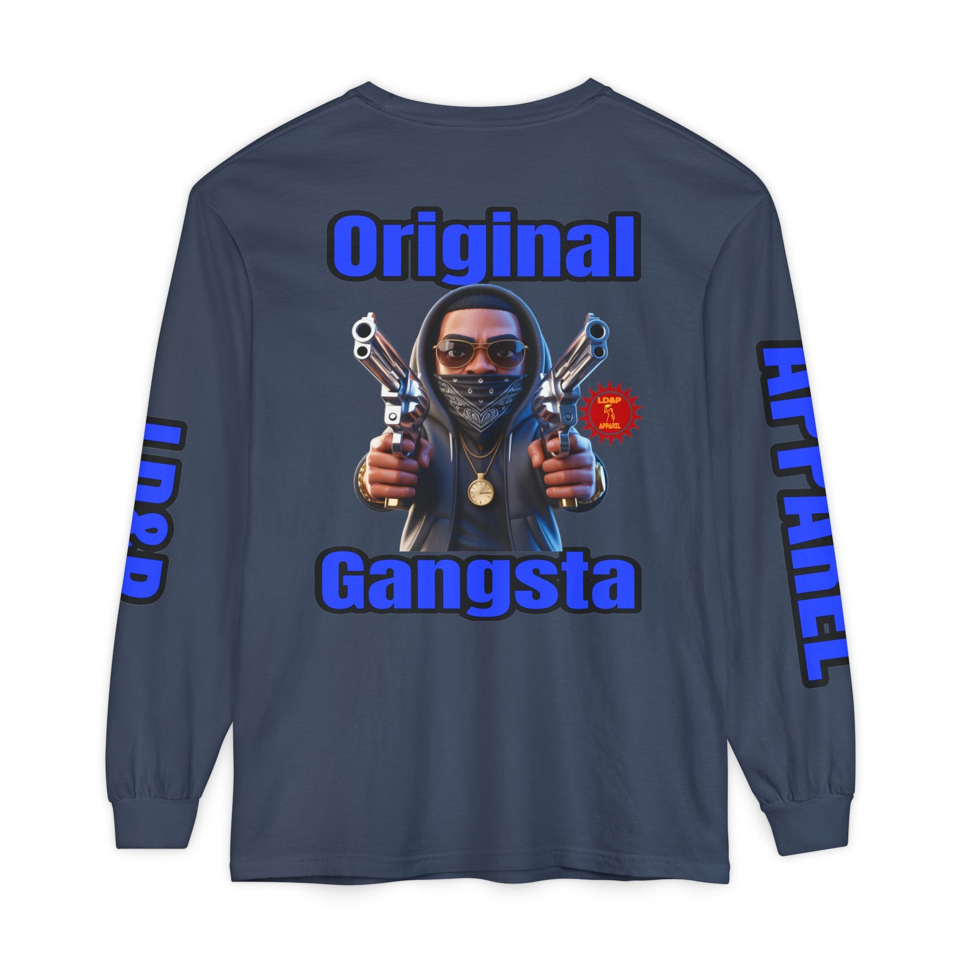 Long Sleeve T-Shirt Original Gangsta LD&amp;P Apparel Design