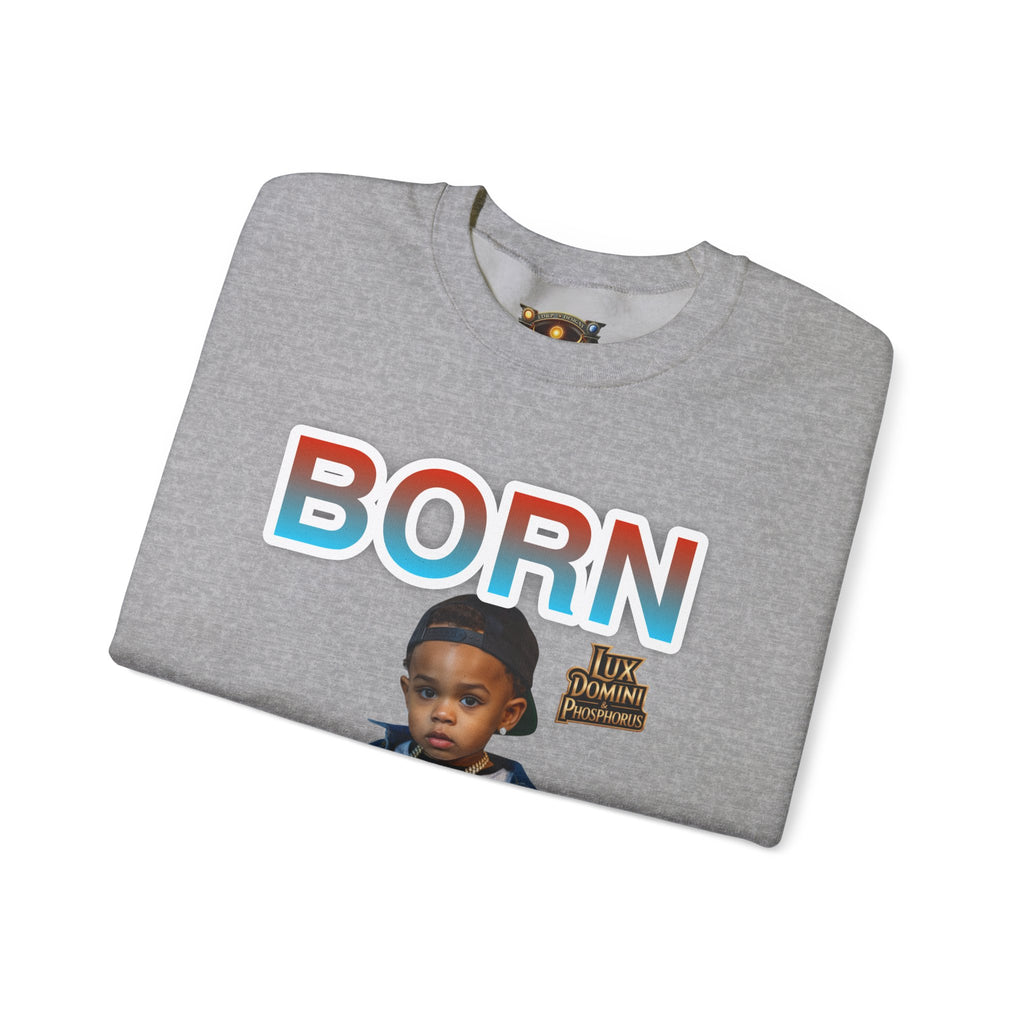 Crewneck Sweatshirt - Born Hustler LD&P Apparel