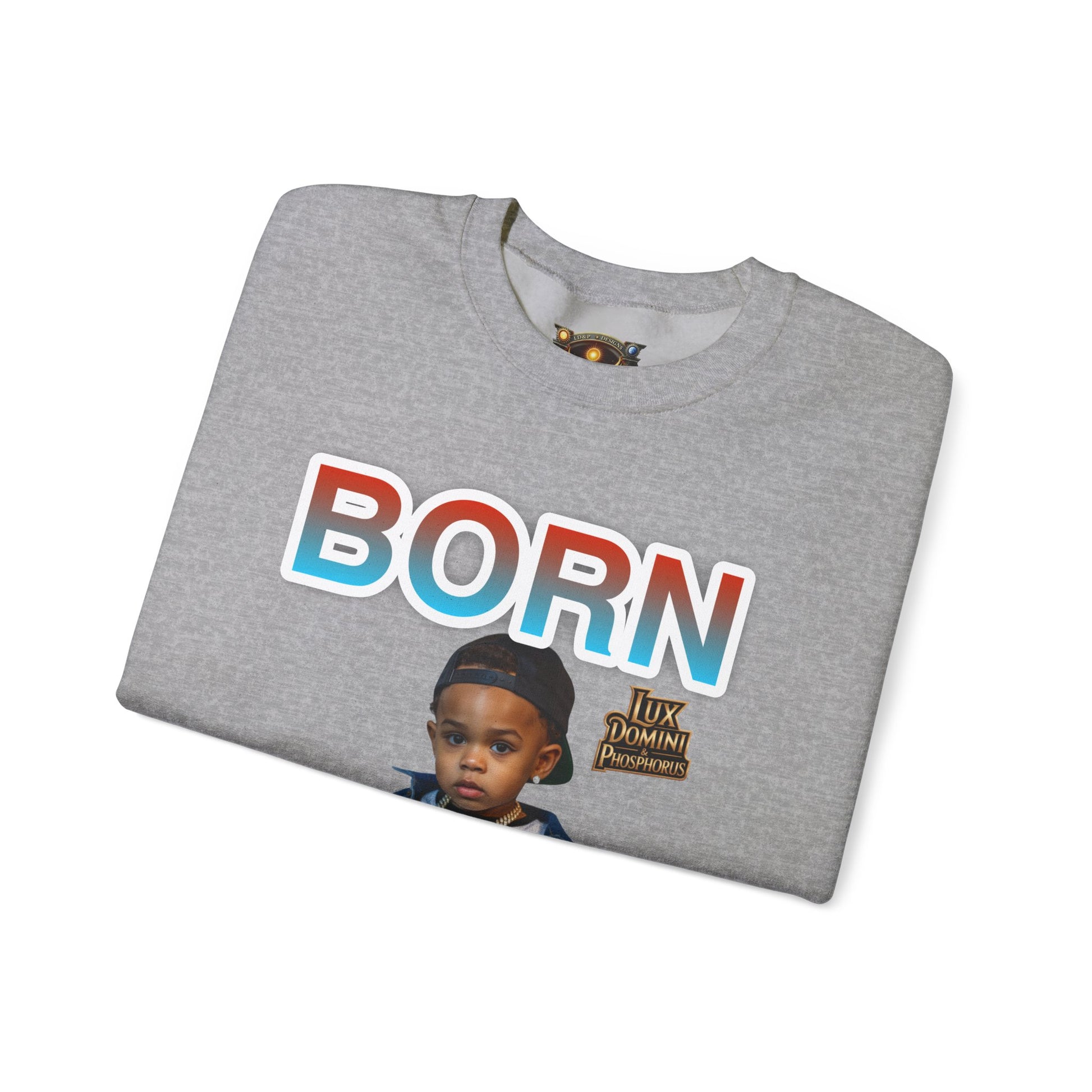 Crewneck Sweatshirt - Born Hustler LD&P Apparel