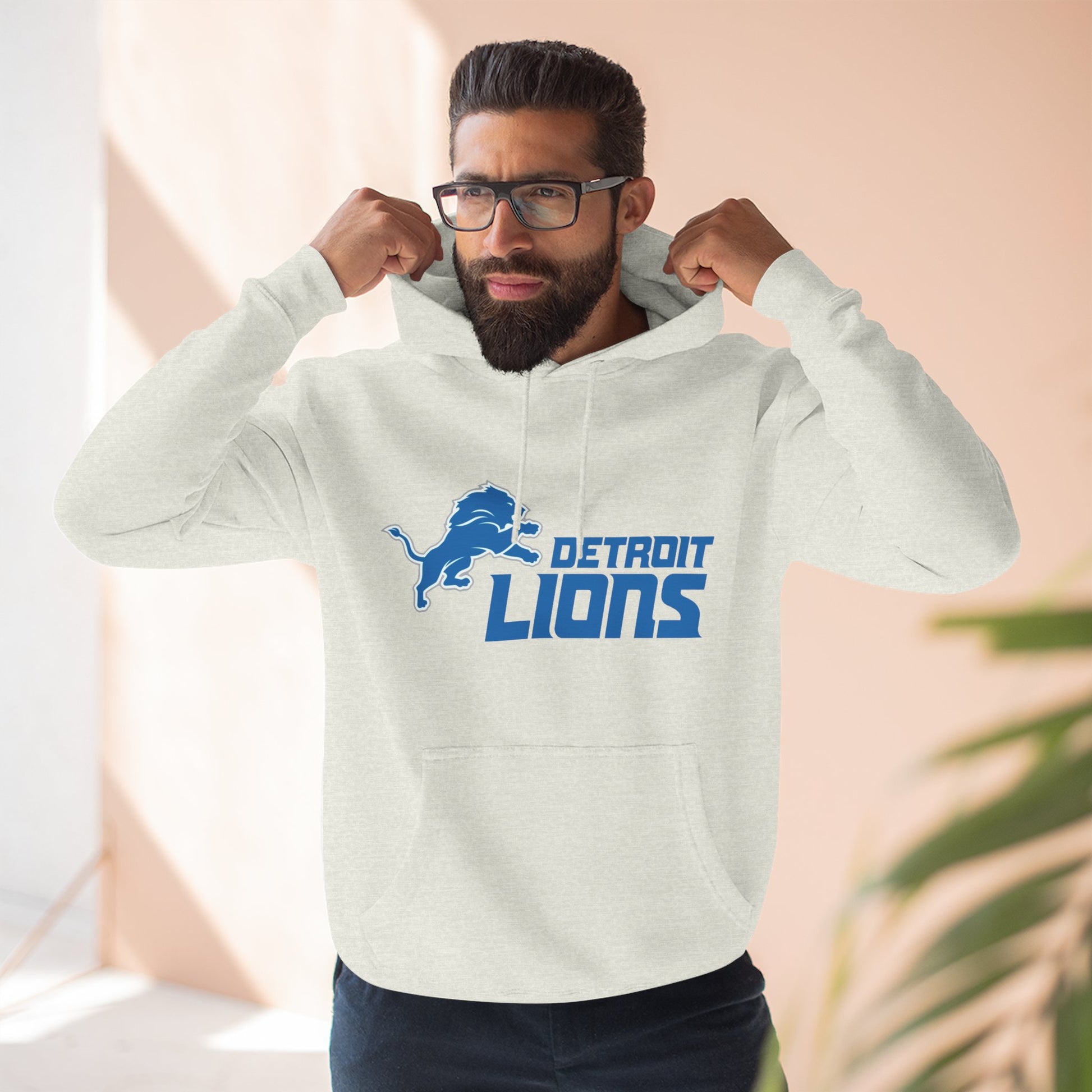Fleece Hoodie NFL Team DET Design