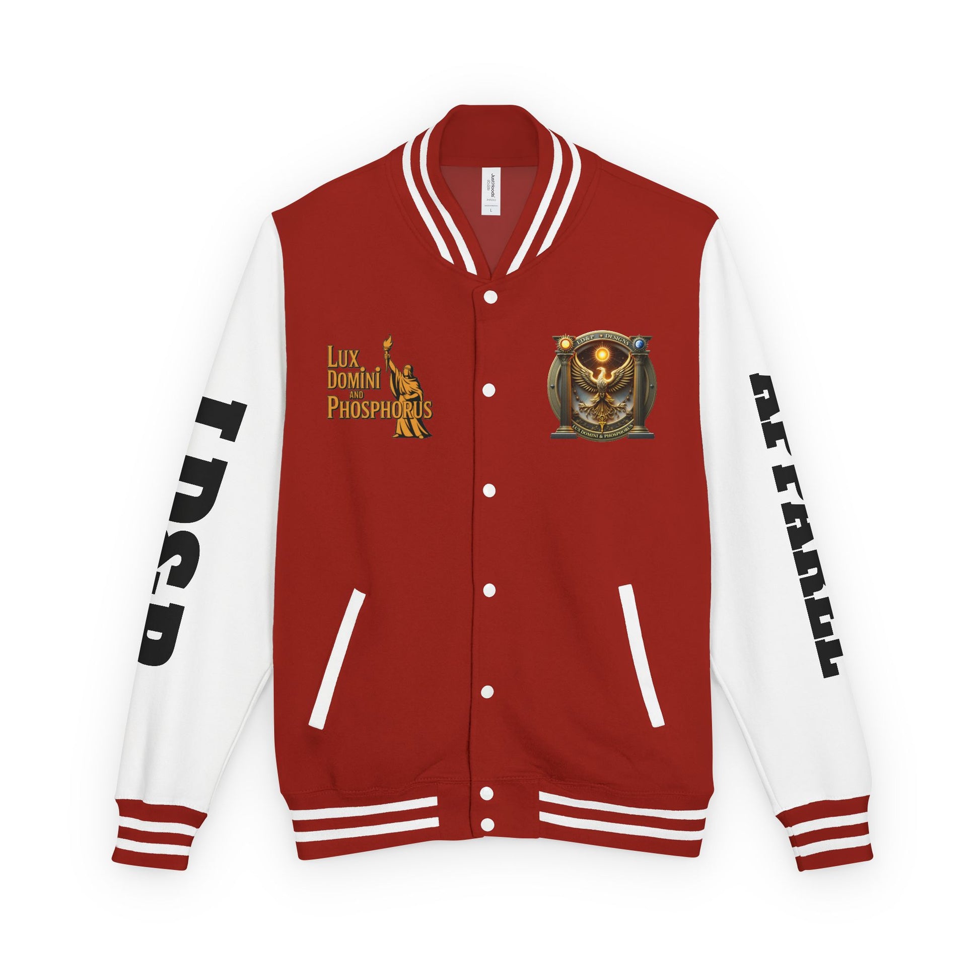 Letterman Jacket LD&P APPAREL Logo Design