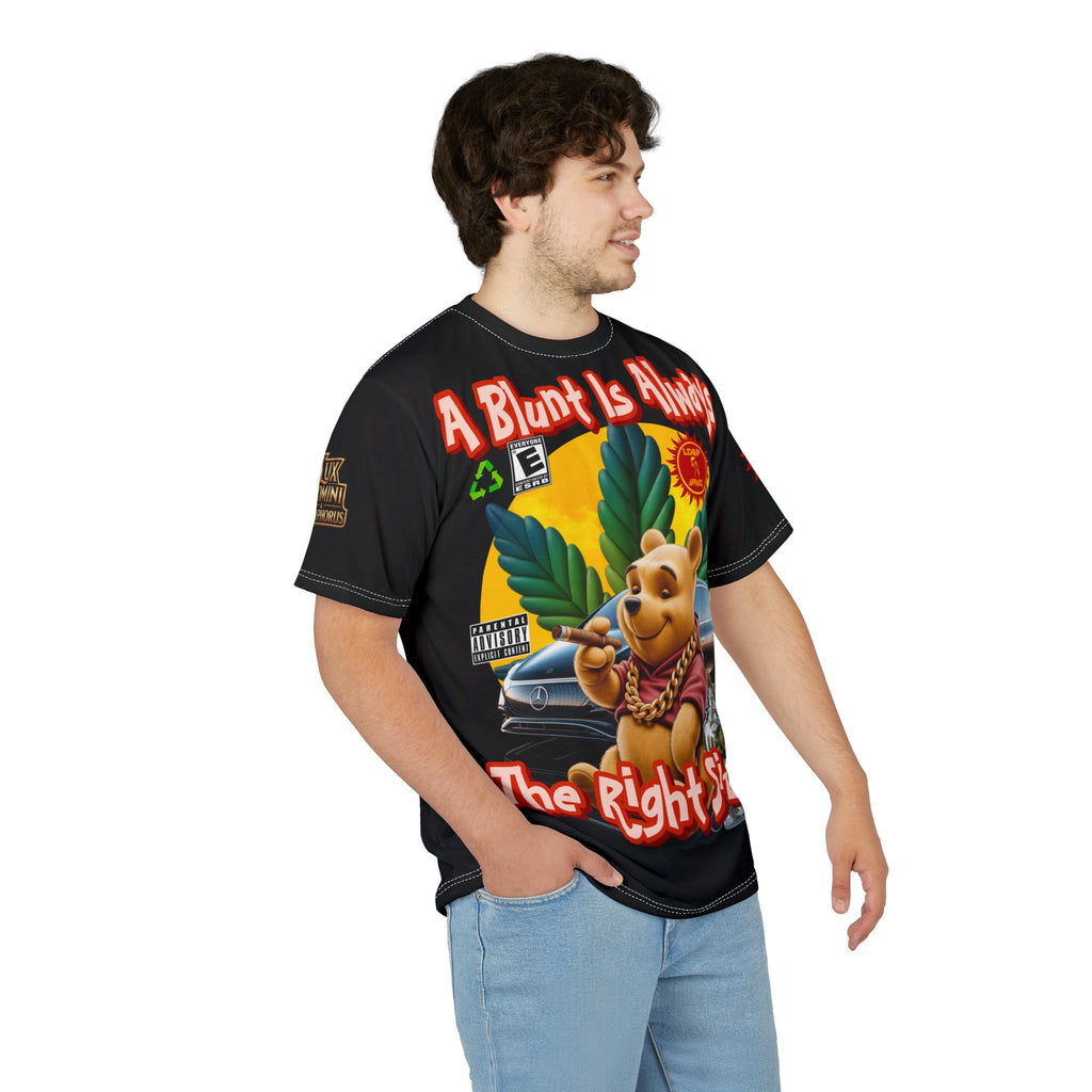 Cannabis Graphic Tee — "A Blunt Is Always The Right Size" LD&P APPAREL Black