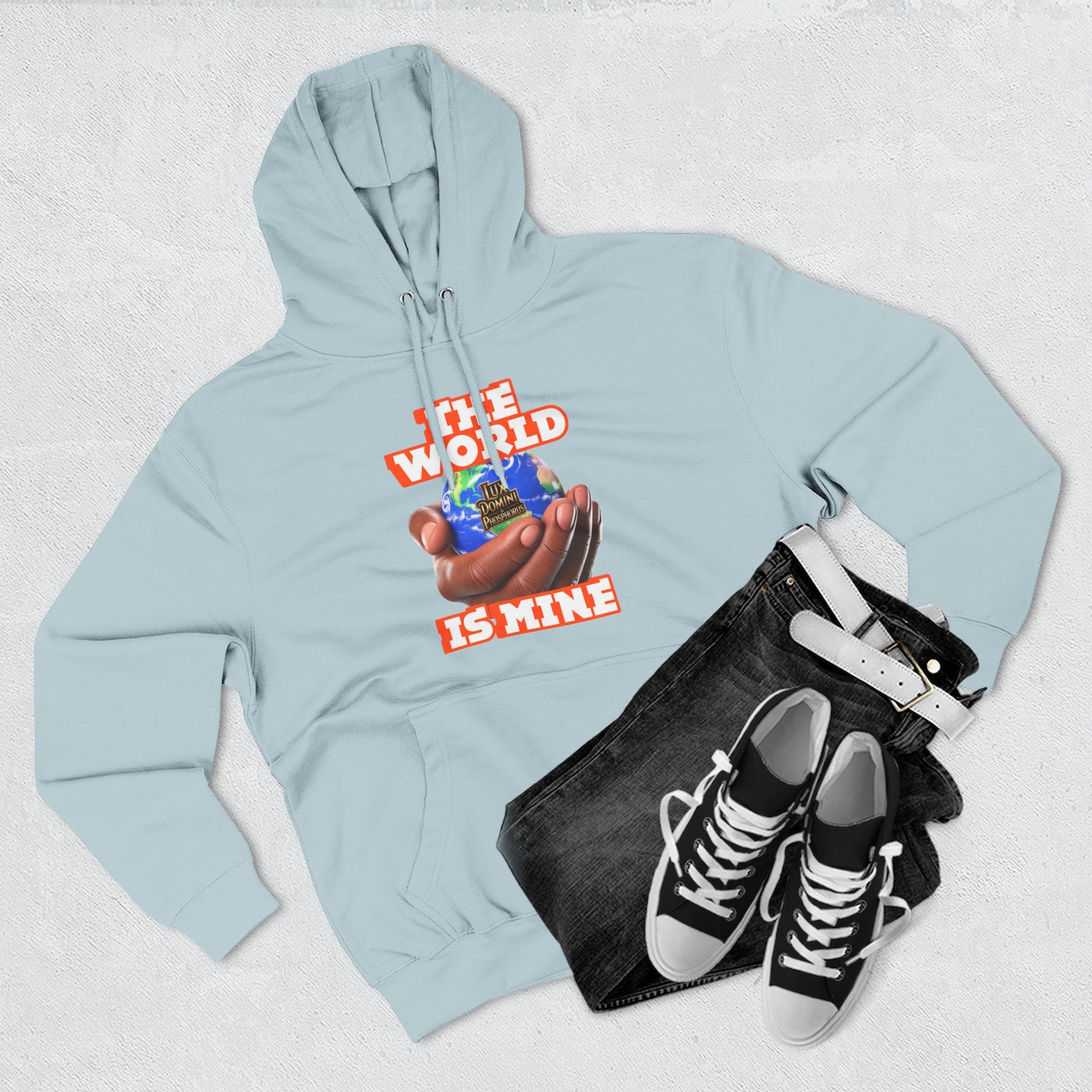Hoodie - Lux Domini and Phosphorus The World Is Mine Design
