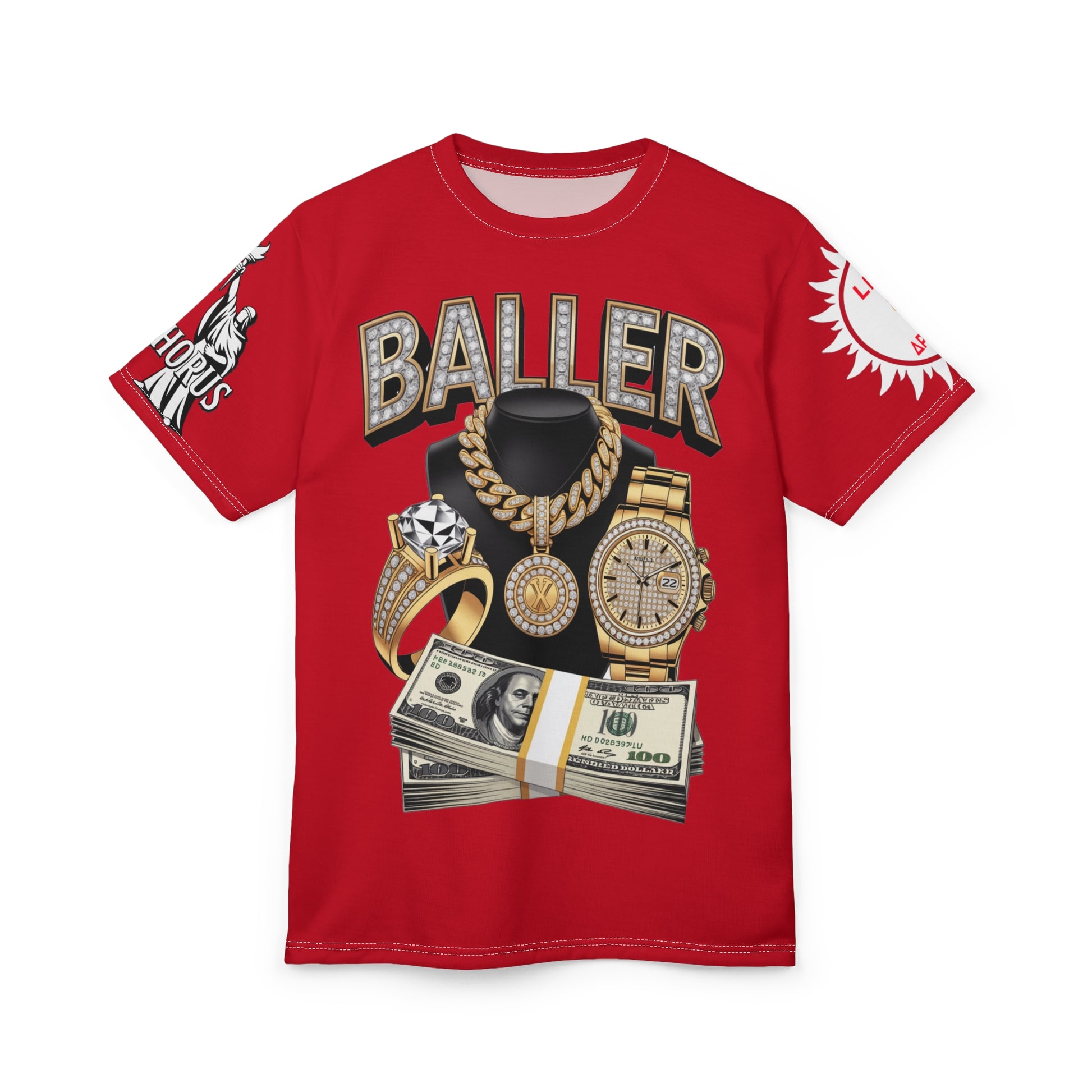 Baller  Unisex Tee - LD&P Apparel Design Red