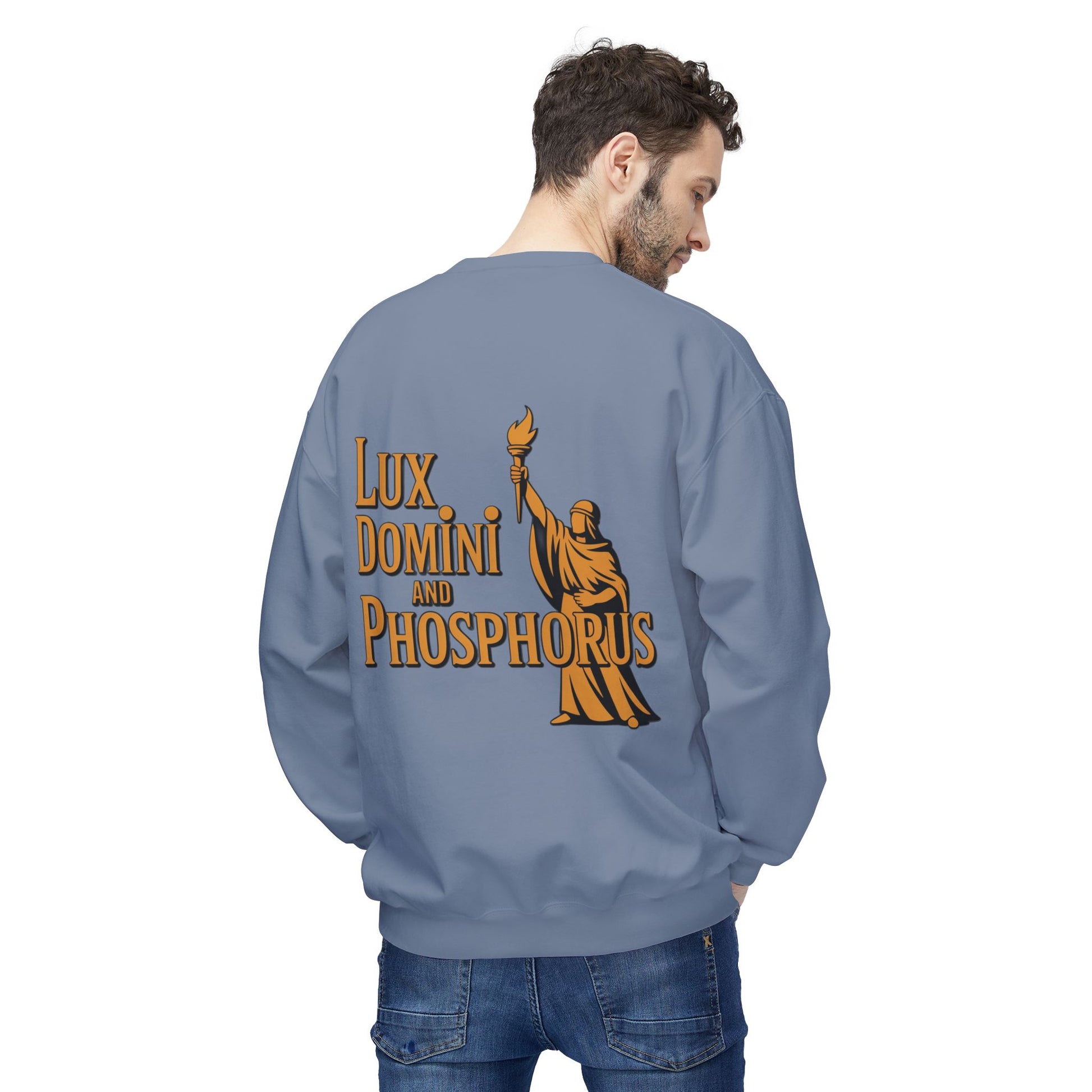 "Lux Domini and Phosphorus" crew-neck sweatshirt