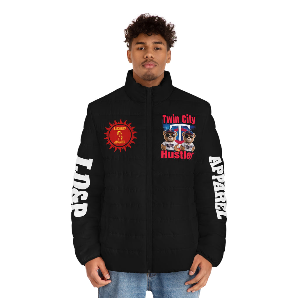 Puffer Jacket Hoodie - Twin City HUSTLER LD&P APPAREL DESIGN