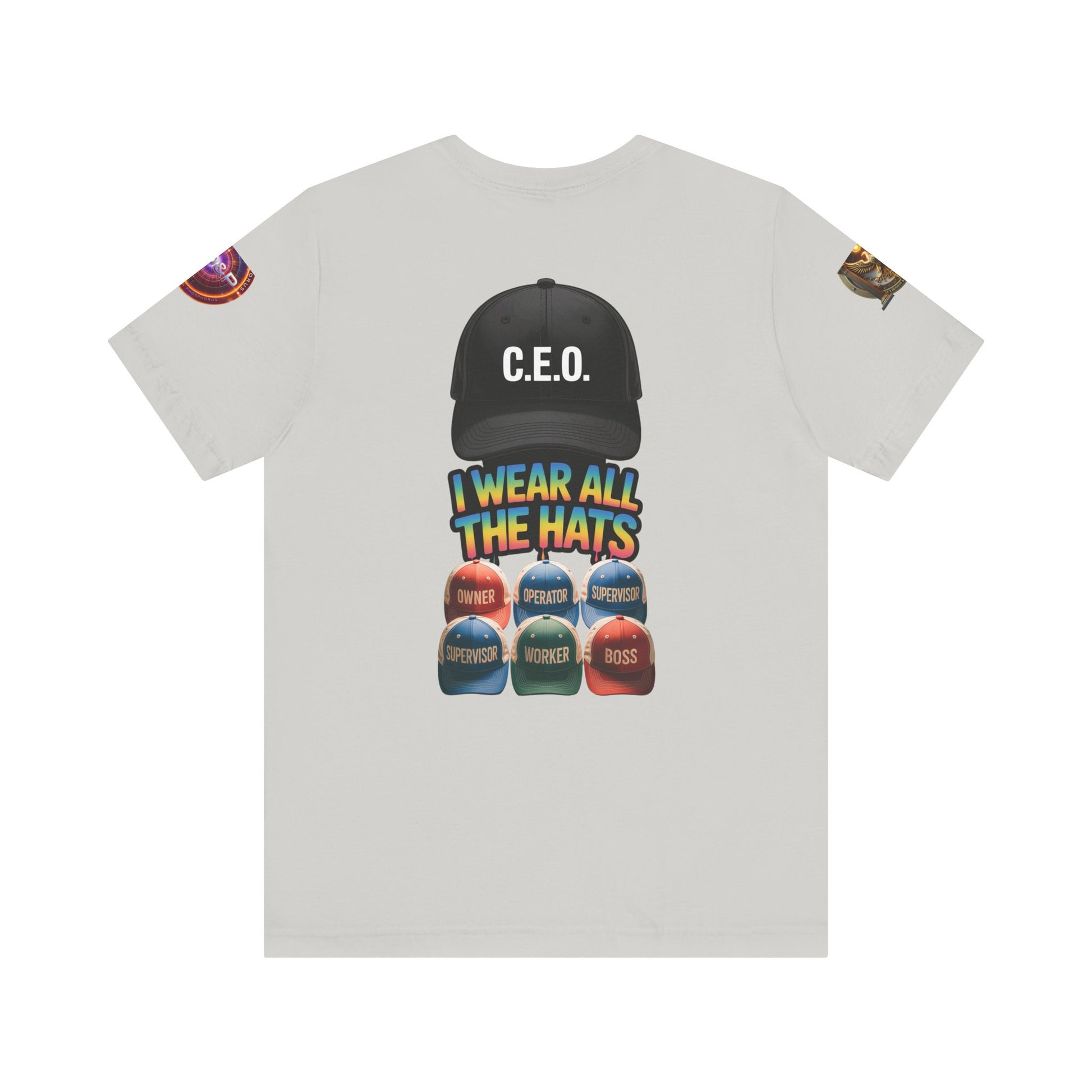 Entrepreneur Hat Unisex Tee - I Wear All The Hats Design