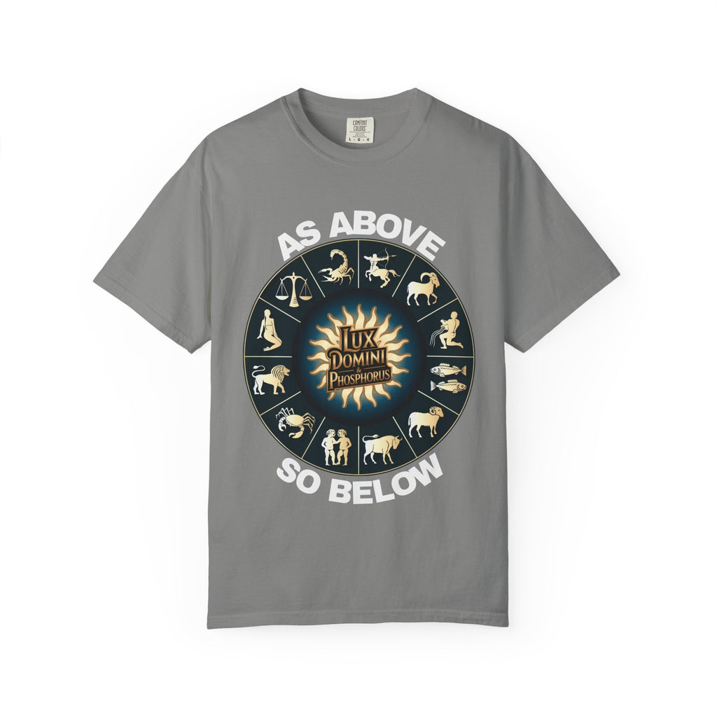 Zodiac Unisex T-Shirt - As above so below design