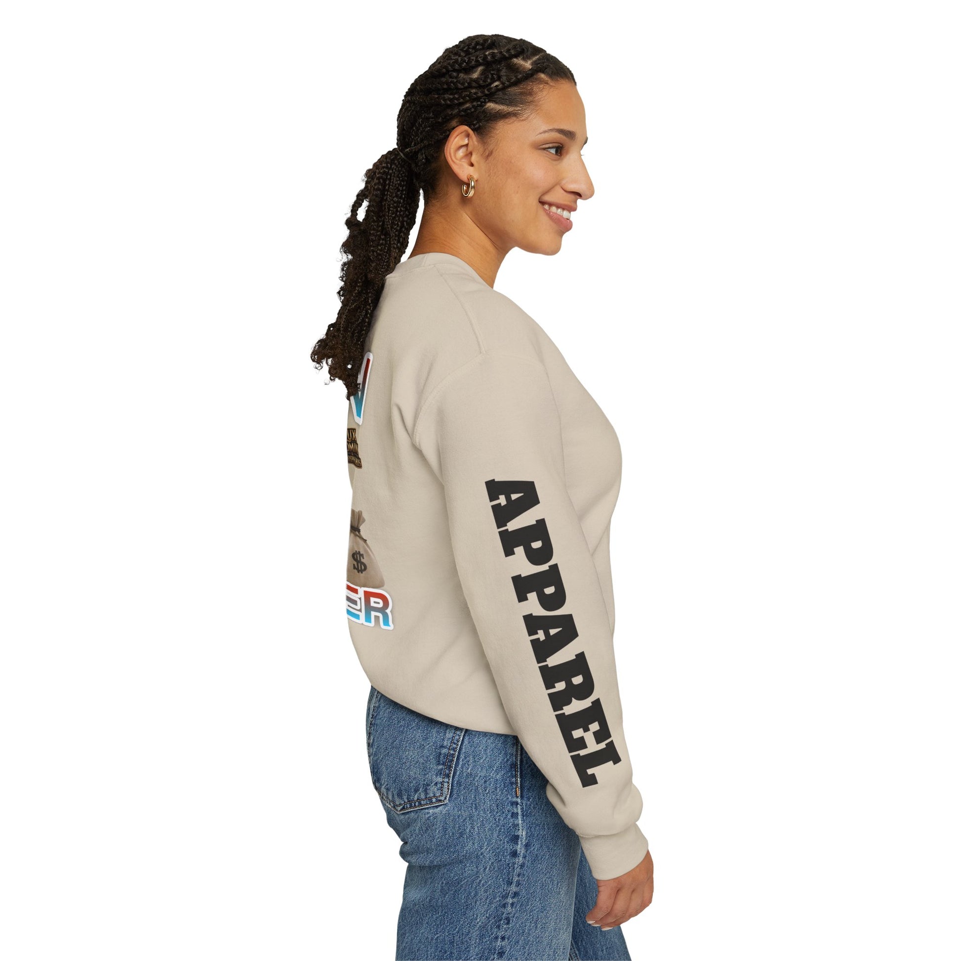 Crewneck Sweatshirt - Born Hustler LD&P Apparel