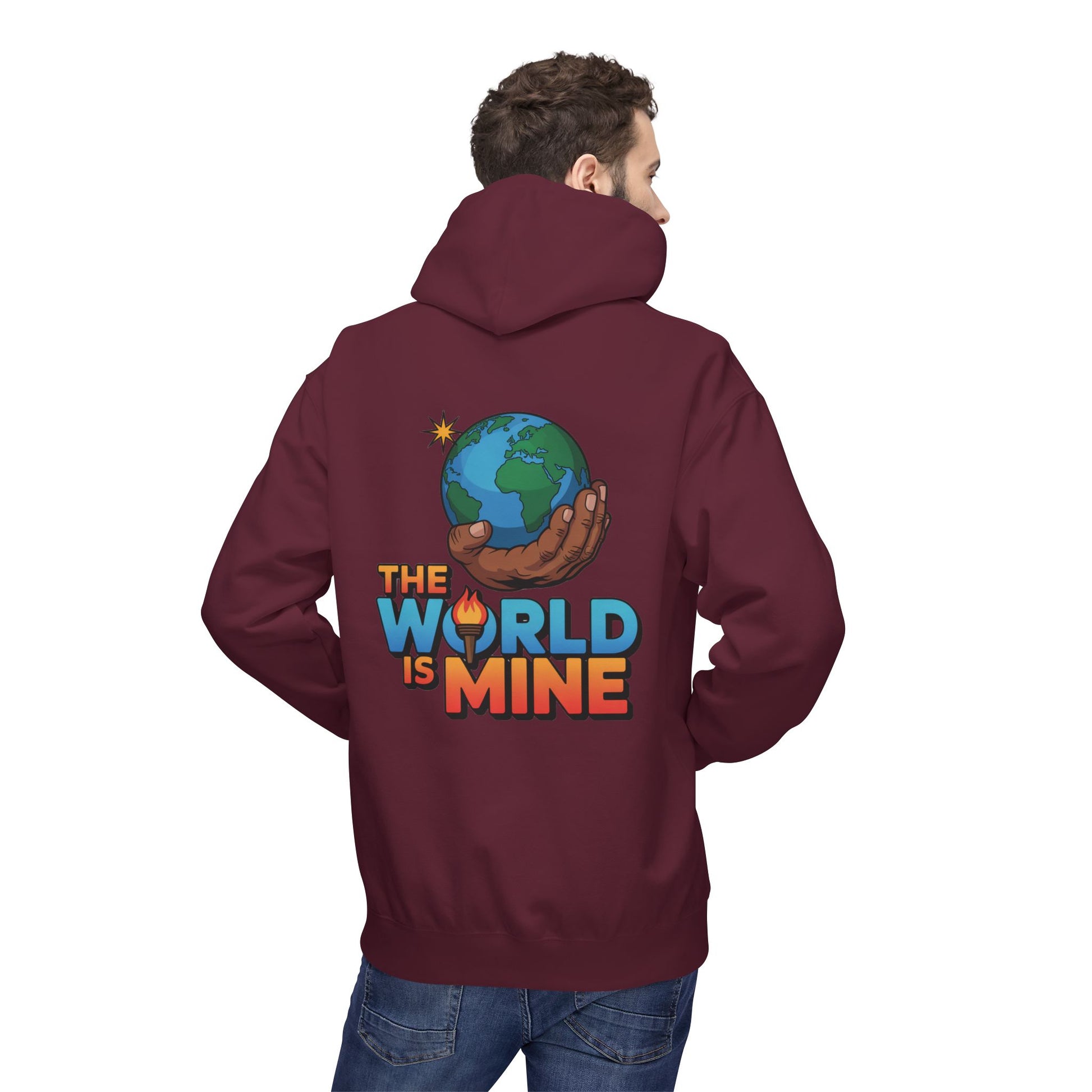 Hoodie Lux Domini and Phosphorus Design The World is Mine